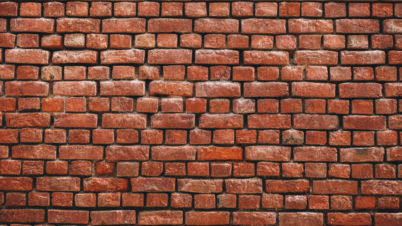 Brown and Black Brick Wall. Wallpaper in 1366x768 Resolution