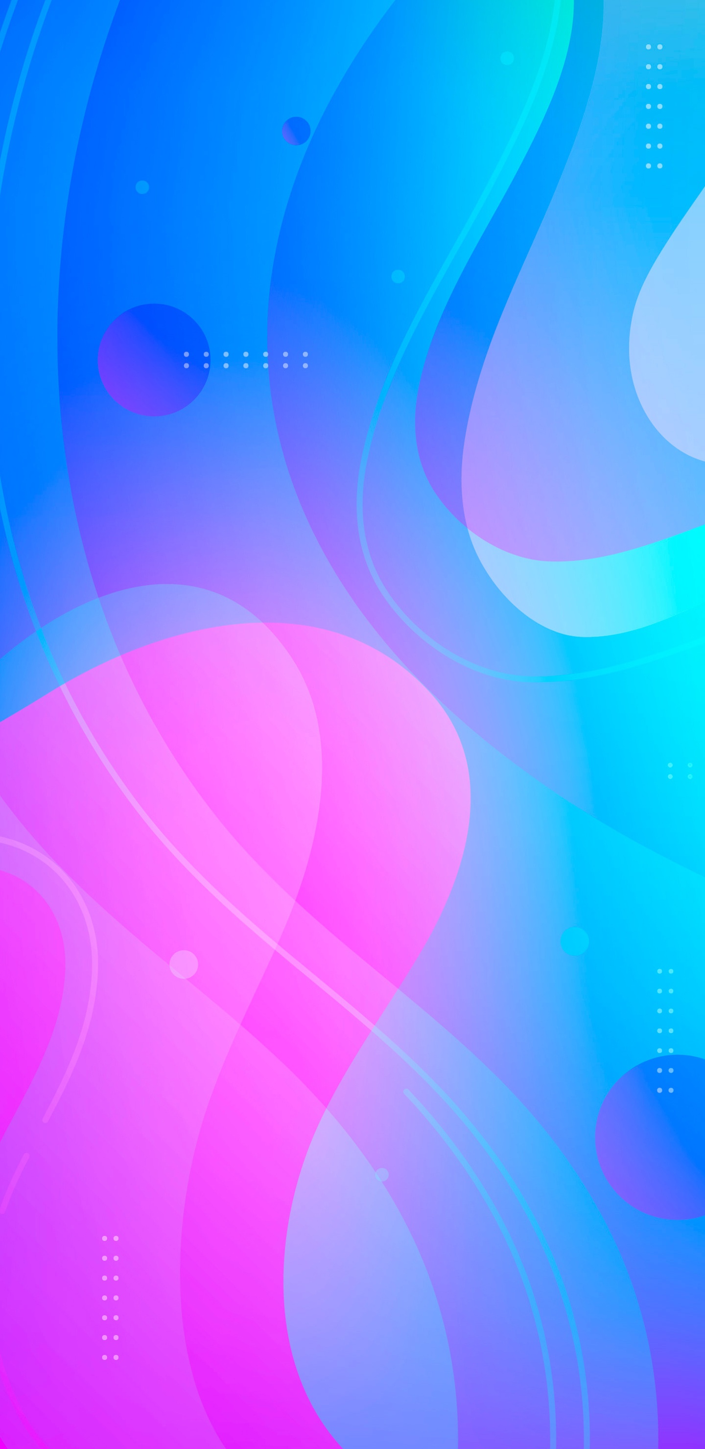 Grafik-design, Veilchen, Farbigkeit, Azure, Purpur. Wallpaper in 1440x2960 Resolution