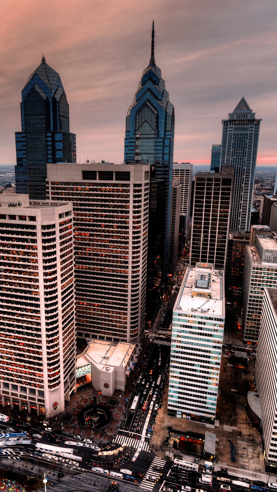 Zone Urbaine, Gratte-ciel, Philadelphie, Urban, Bâtiment. Wallpaper in 1080x1920 Resolution