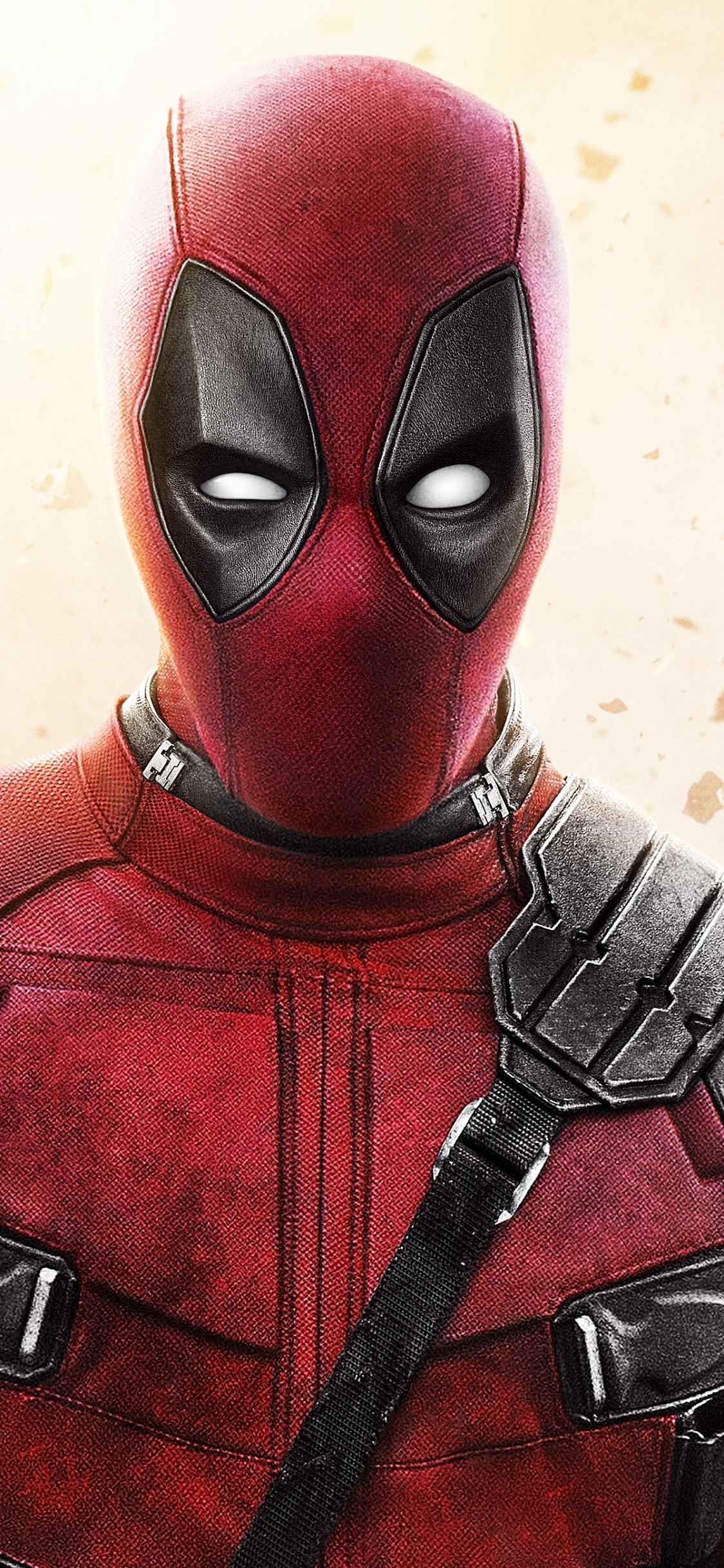 Person in Schwarz-roter Maske. Wallpaper in 1125x2436 Resolution