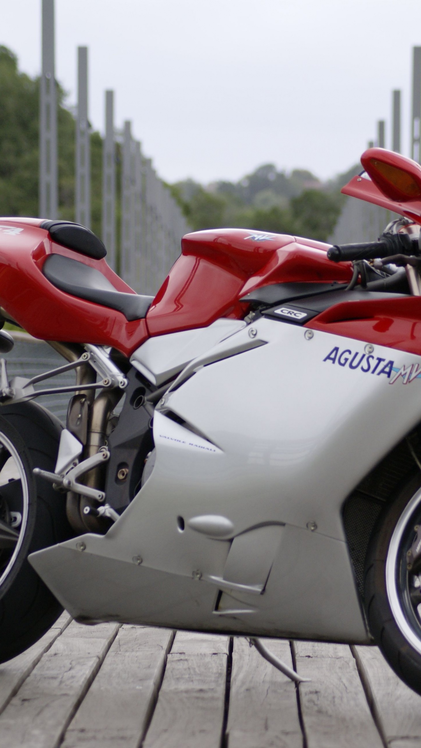 Bicicleta Deportiva Roja y Blanca. Wallpaper in 1440x2560 Resolution