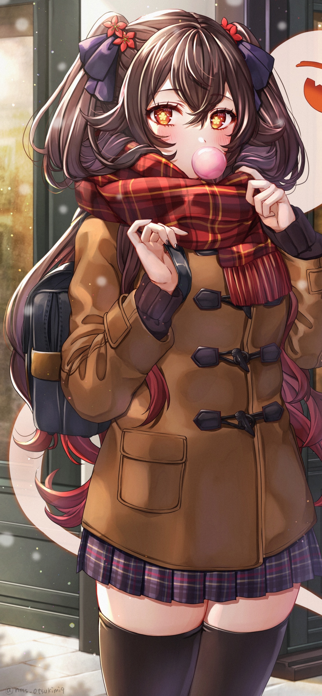 Anime, Invierno hu Tao, Impacto Genshin, Hu-tao, Keqing. Wallpaper in 1242x2688 Resolution