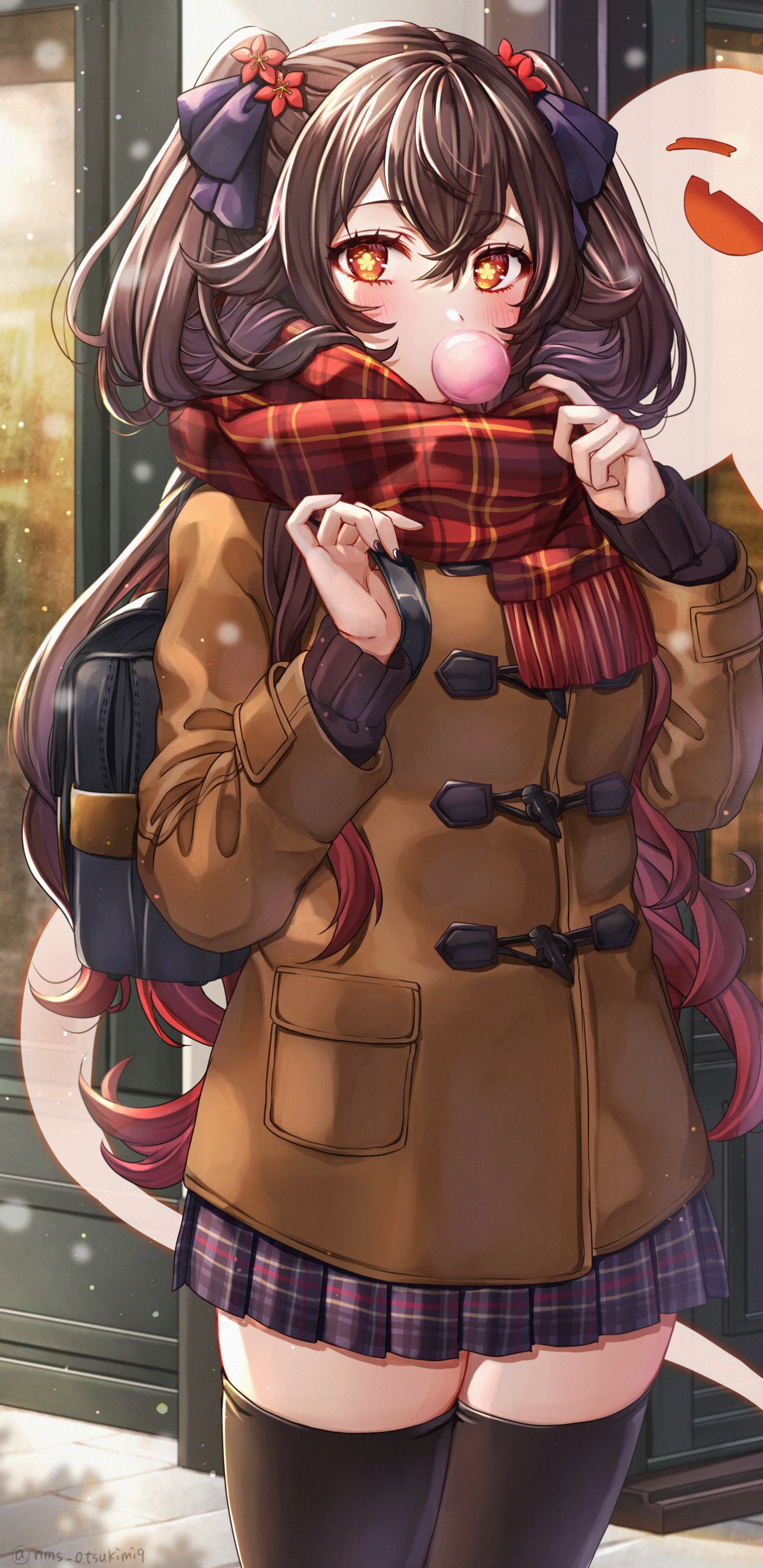 Anime, Winter hu Tao, Genshin Impact, hu Tao, Keqing. Wallpaper in 1440x2960 Resolution