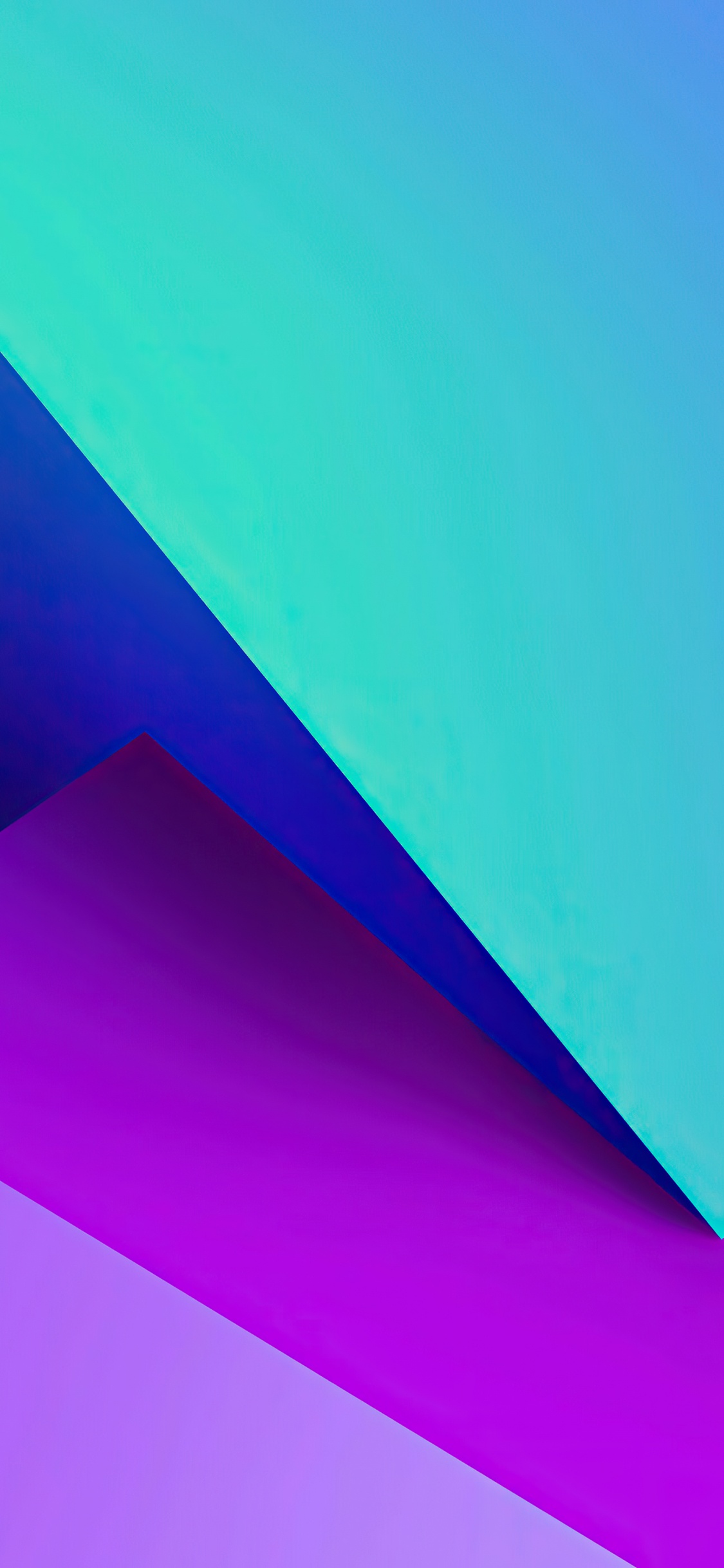 Android, Azure, Morado, Rectángulo, Violeta. Wallpaper in 1125x2436 Resolution