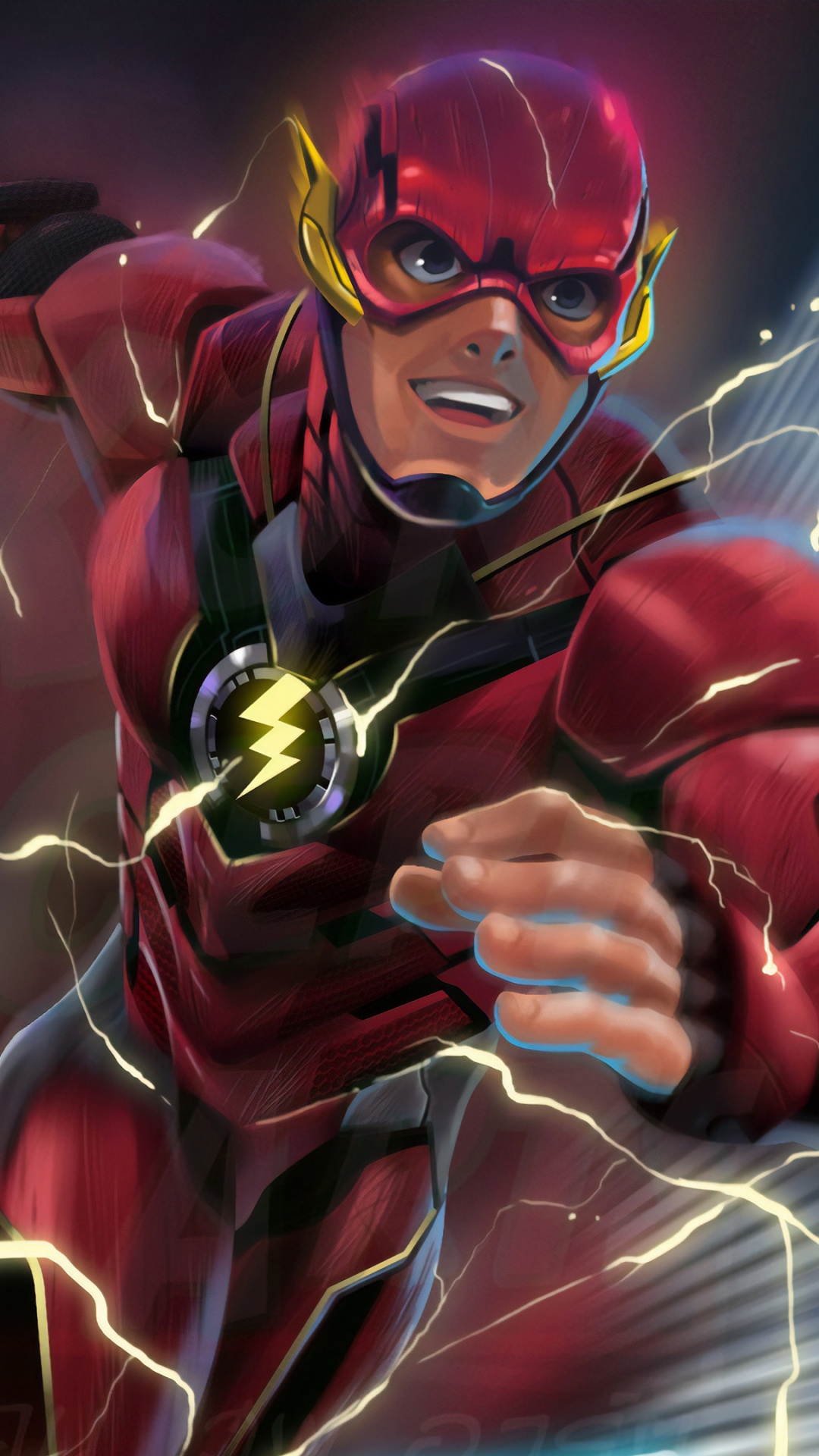 Ilustración de Dragón Rojo y Azul. Wallpaper in 1080x1920 Resolution