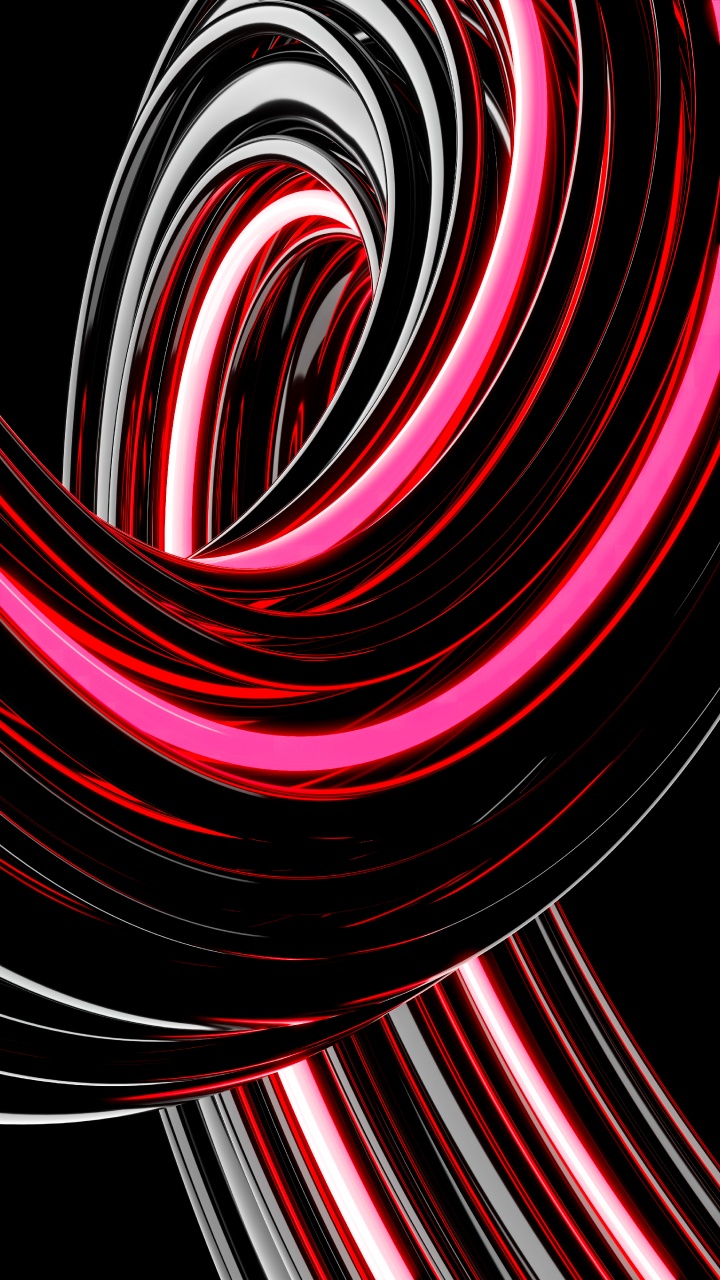 Spirale, Mathématique, Géométrie, Lumière, Noir. Wallpaper in 720x1280 Resolution