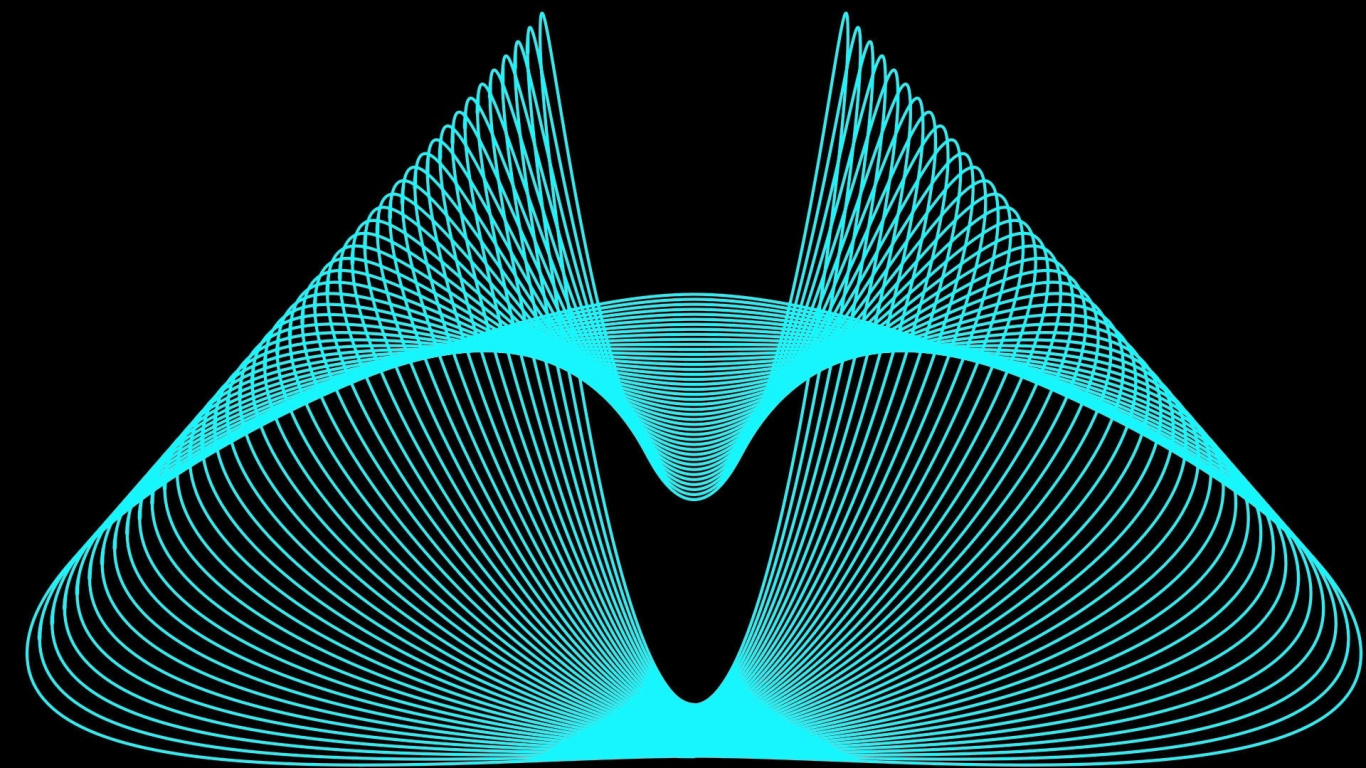 Blau-weiß Gestreifte Illustration. Wallpaper in 1366x768 Resolution