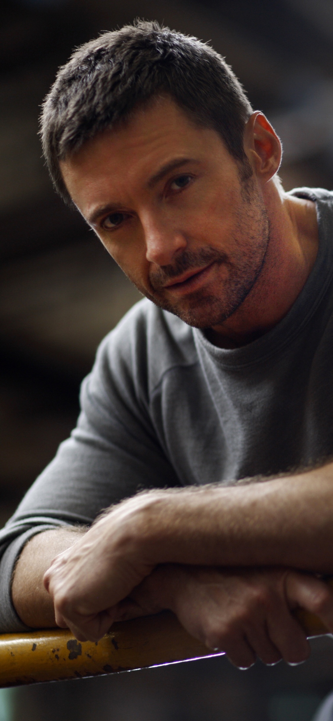 Hugh Jackman, Real Steel, Charlie Kenton, Actor, Recreation. Wallpaper in 1125x2436 Resolution