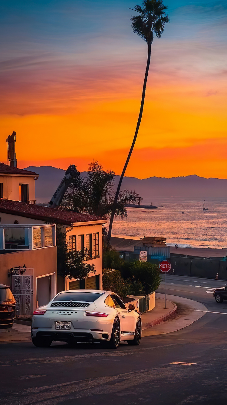 Los Angeles, Cars, Cloud, Wheel, Tire. Wallpaper in 750x1334 Resolution
