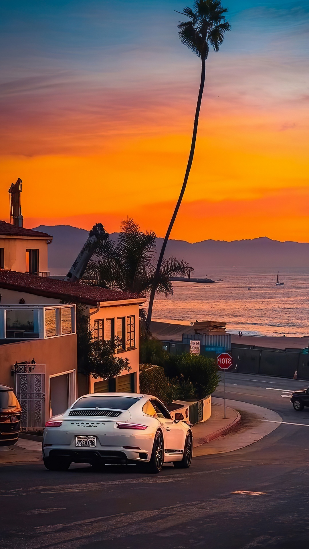 Los Angeles, Roue, Pneu, L'éclairage Automobile, Bâtiment. Wallpaper in 1080x1920 Resolution