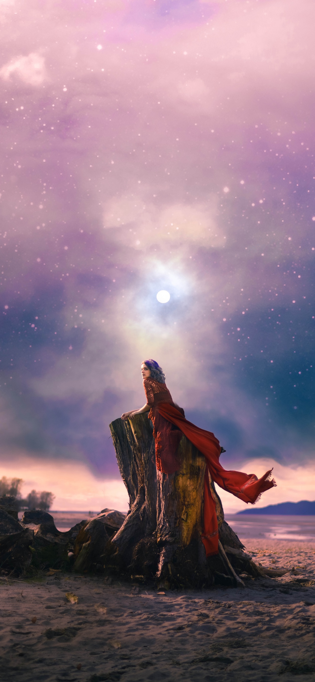 Atmosphäre, Mythologie, Cloud, Raum, Himmel. Wallpaper in 1242x2688 Resolution