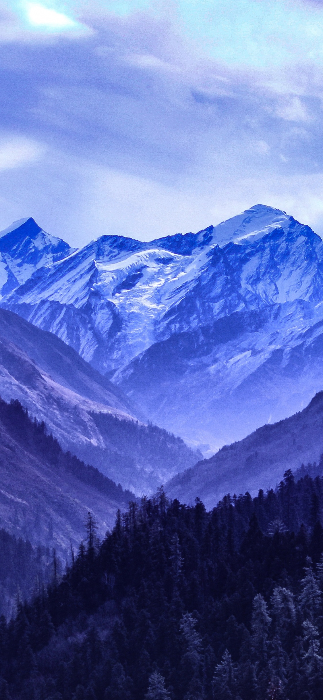 Mountain, Mountain Range, Mountainous Landforms, Highland, Nature. Wallpaper in 1125x2436 Resolution