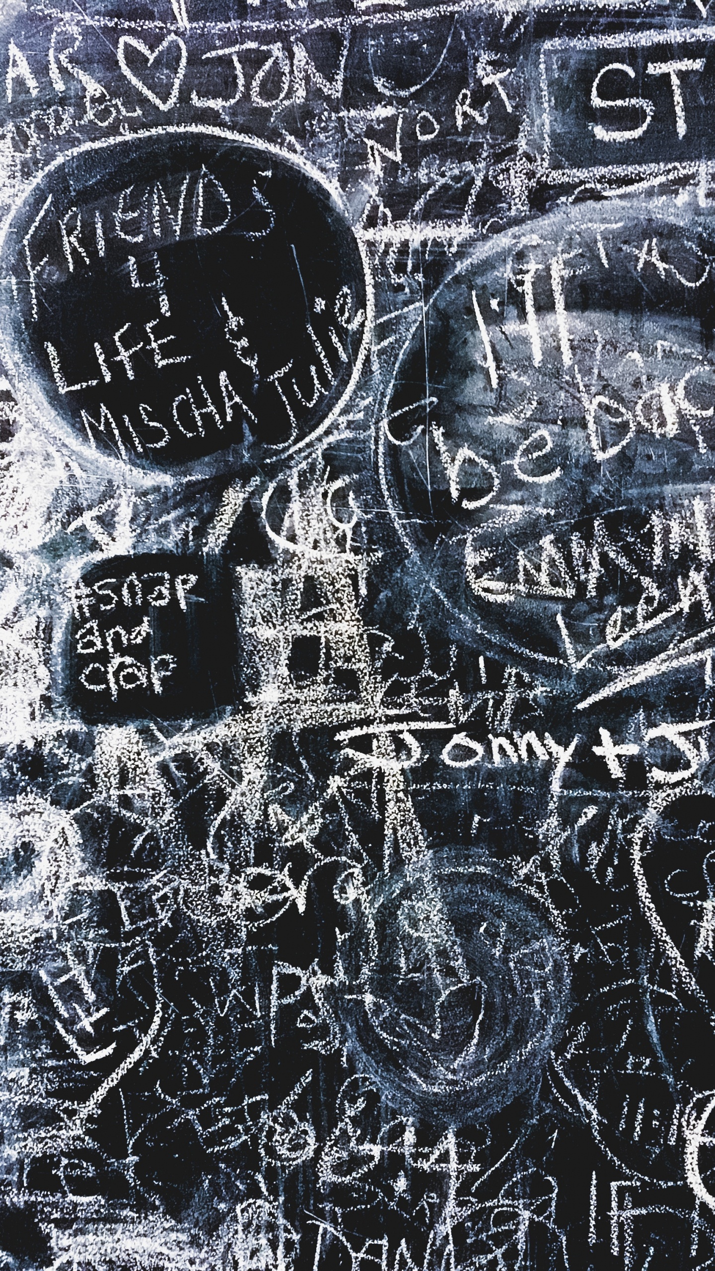 Black and White Happy Birthday Print Textile. Wallpaper in 1440x2560 Resolution