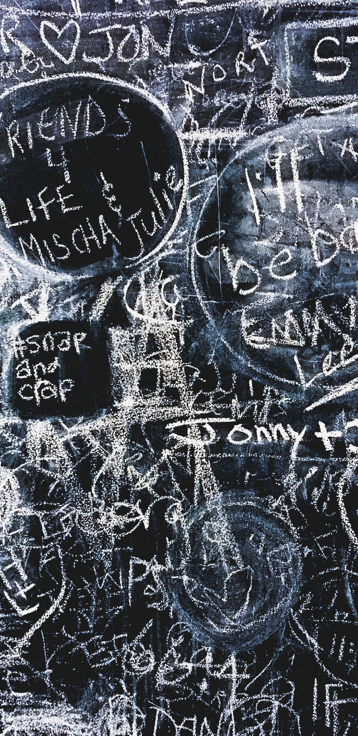 粉笔, 黑板上的, 艺术, 绘画, 文本 壁纸 1440x2960 允许