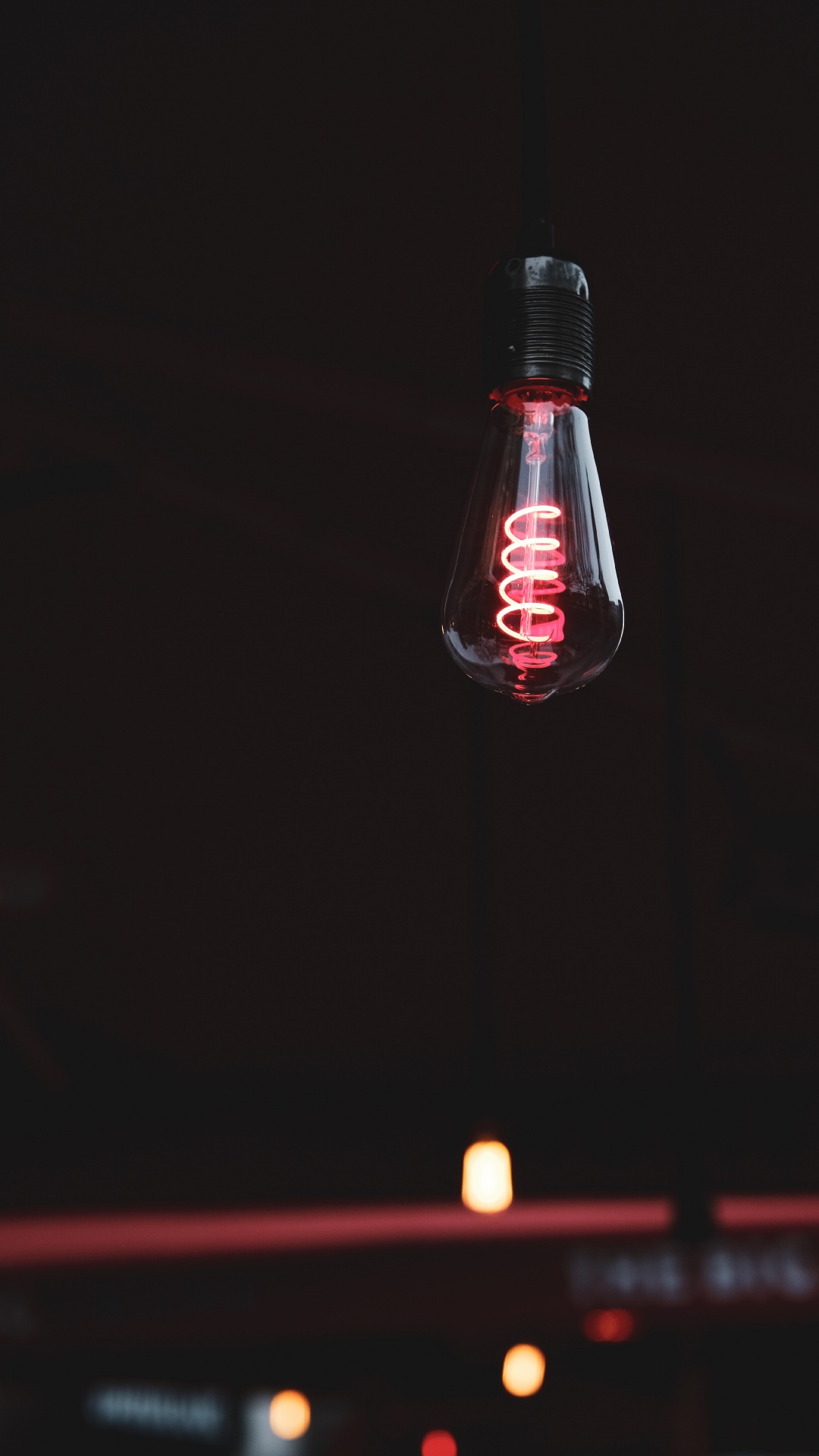 Red and White Light Bulb. Wallpaper in 1080x1920 Resolution