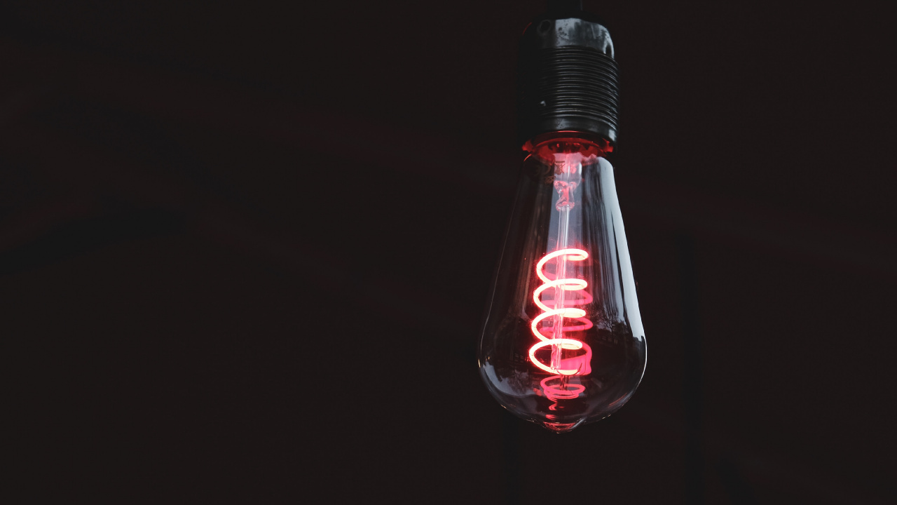 Red and White Light Bulb. Wallpaper in 1280x720 Resolution