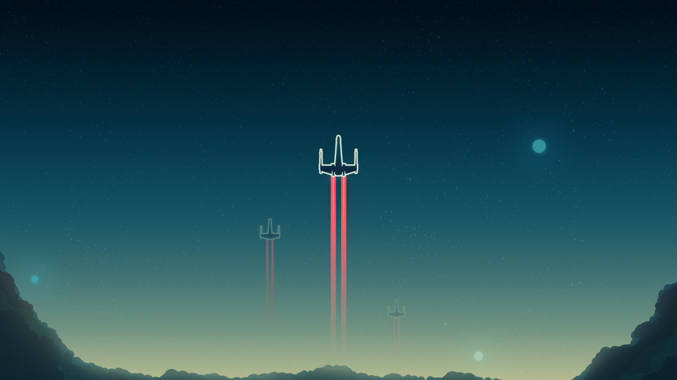 Rot-weißes Kreuz in Der Nacht Night. Wallpaper in 1366x768 Resolution