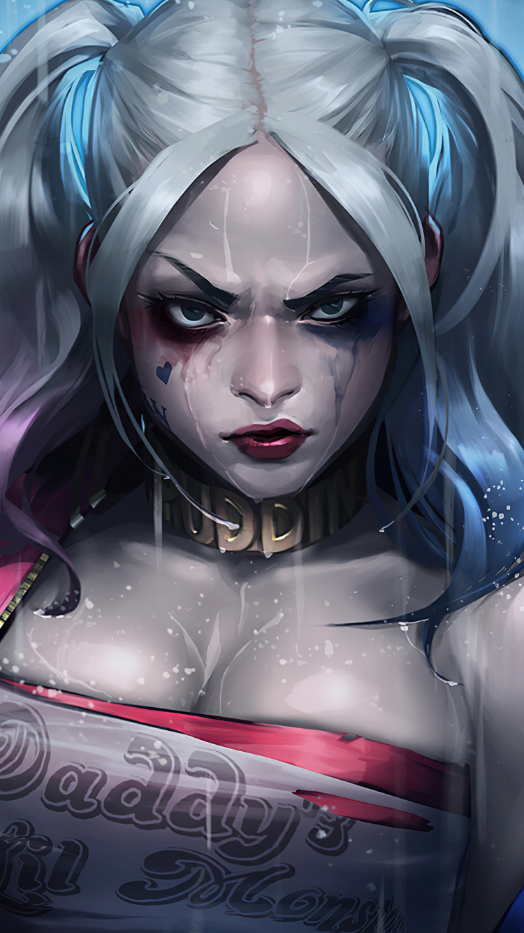 Femme en Blouson de Cuir Rouge. Wallpaper in 750x1334 Resolution