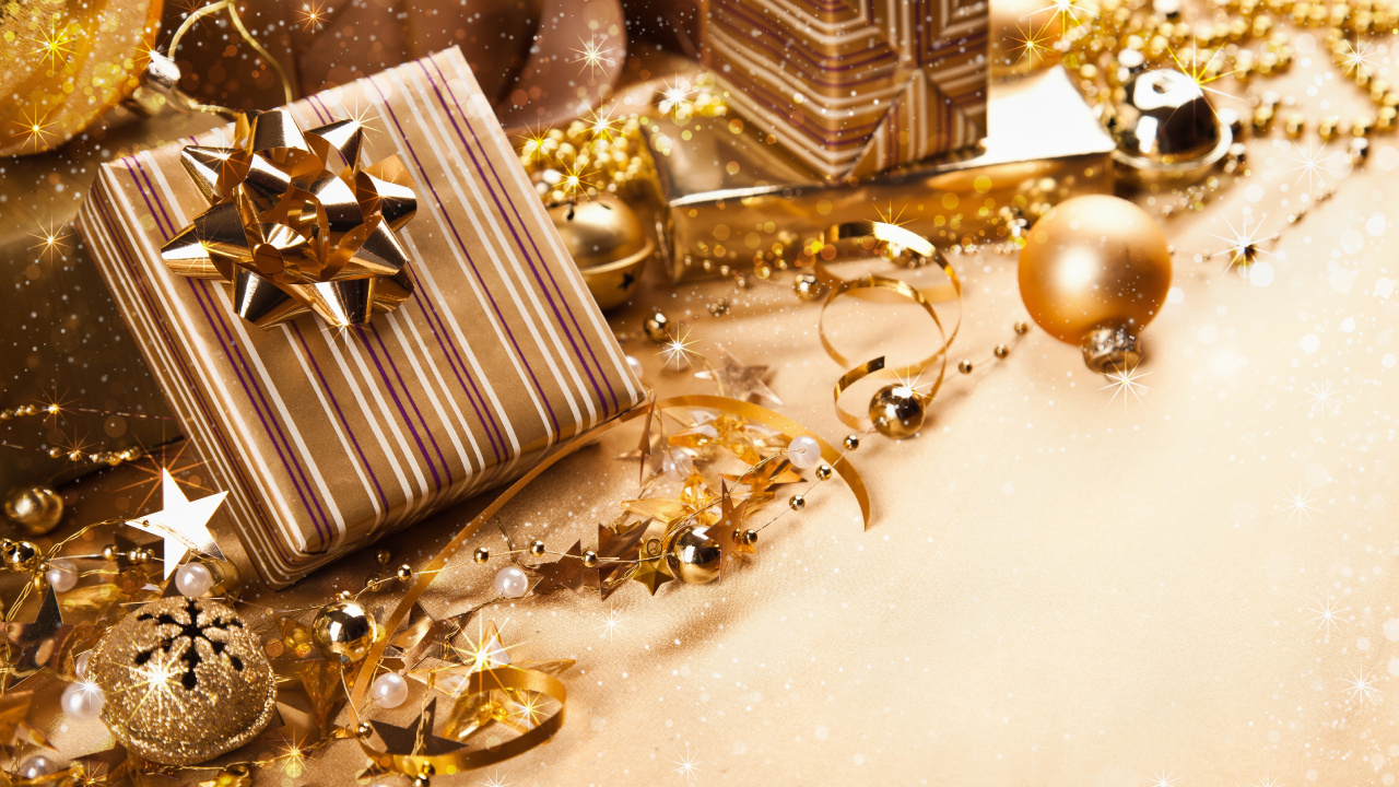 Christmas and Holiday Season, Christmas Day, Gift, Christmas Decoration, Holiday. Wallpaper in 1280x720 Resolution