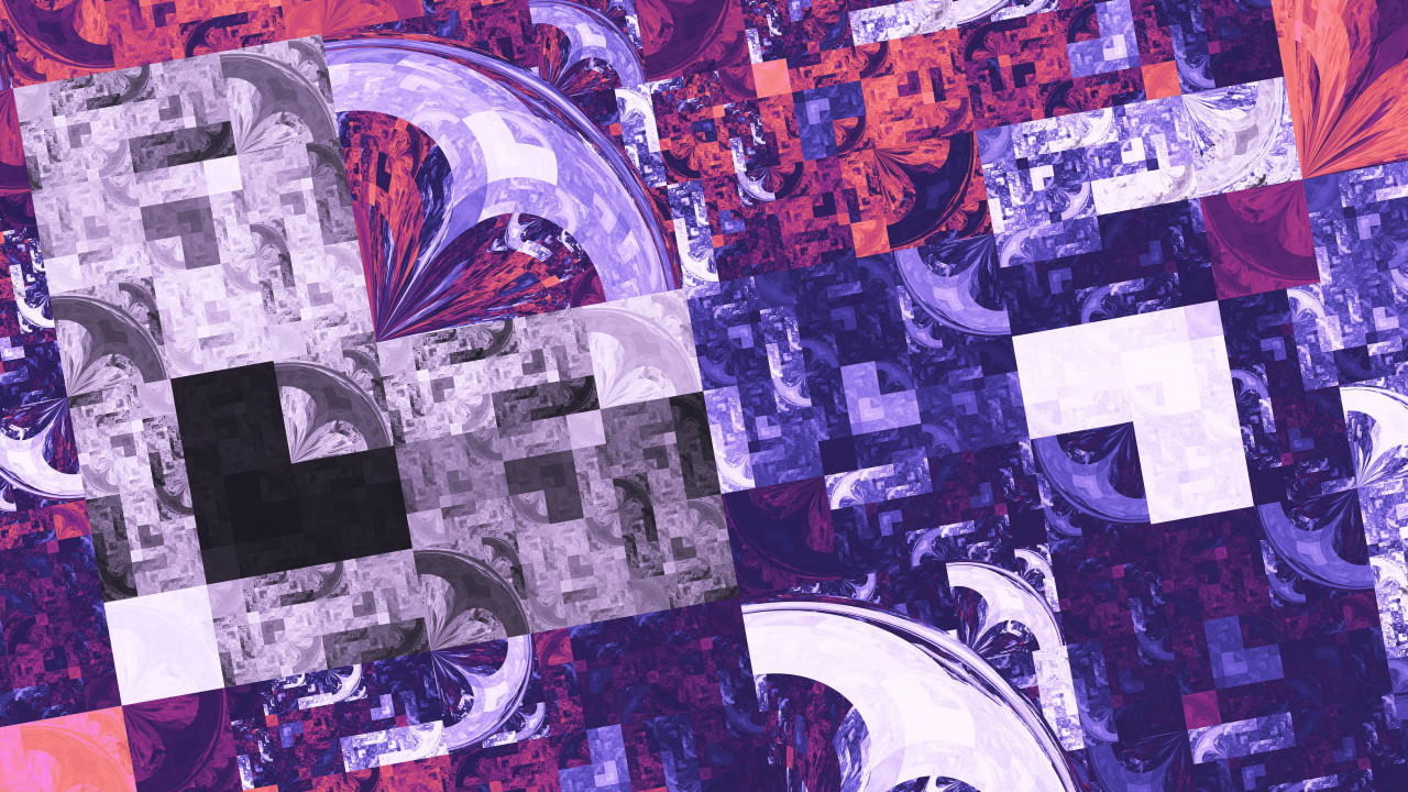 Pintura Abstracta en Blanco y Negro y Rojo. Wallpaper in 1280x720 Resolution