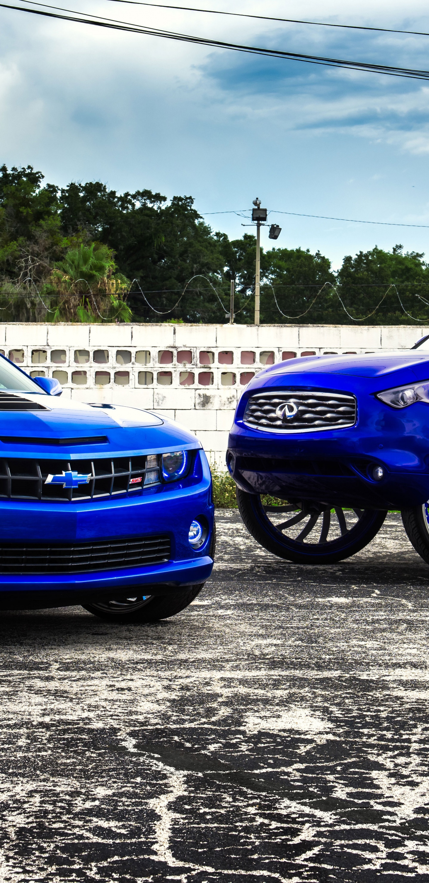 福特, 轮胎, 雪佛兰camaro, Ferrari, Rim 壁纸 1440x2960 允许