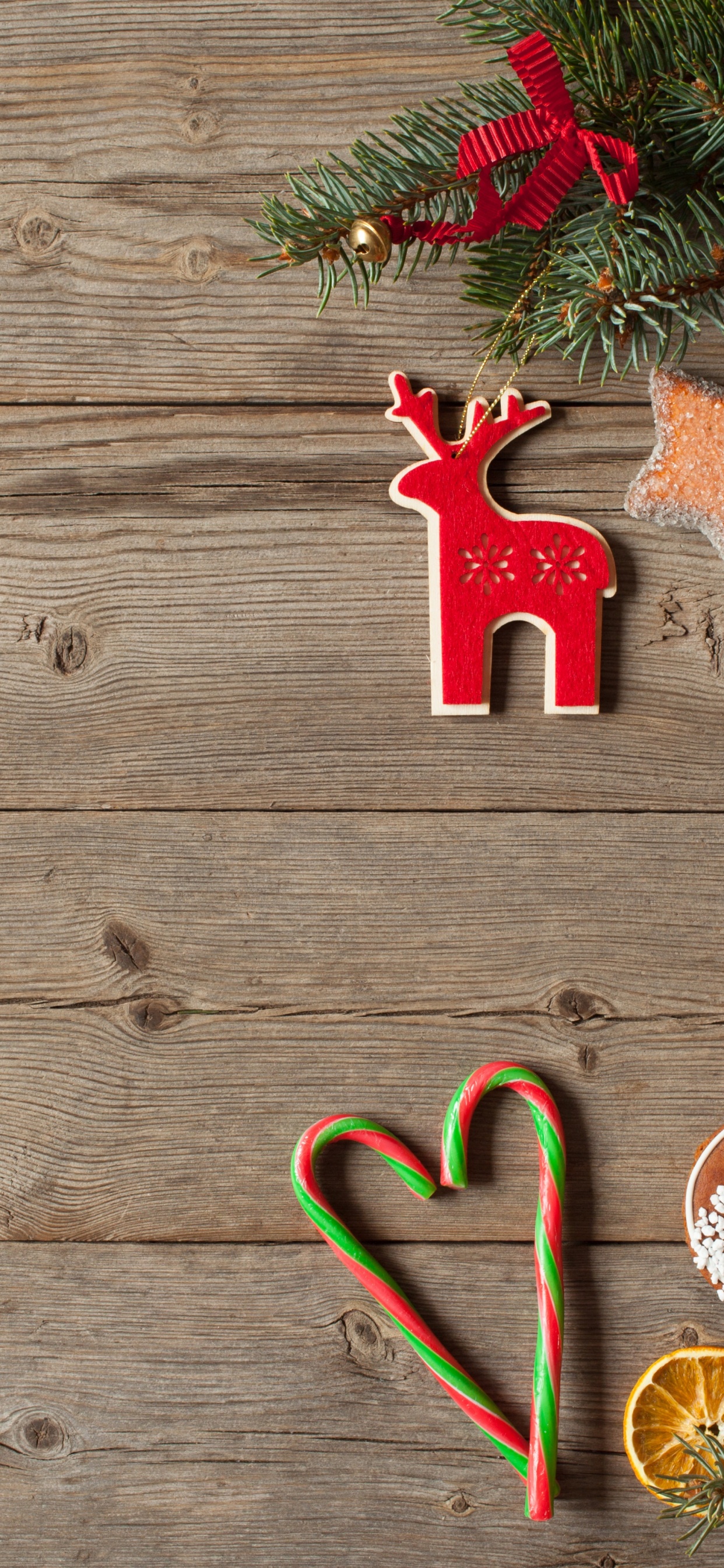 New Year, Christmas, Gingerbread, Christmas Ornament, Christmas Tree. Wallpaper in 1242x2688 Resolution