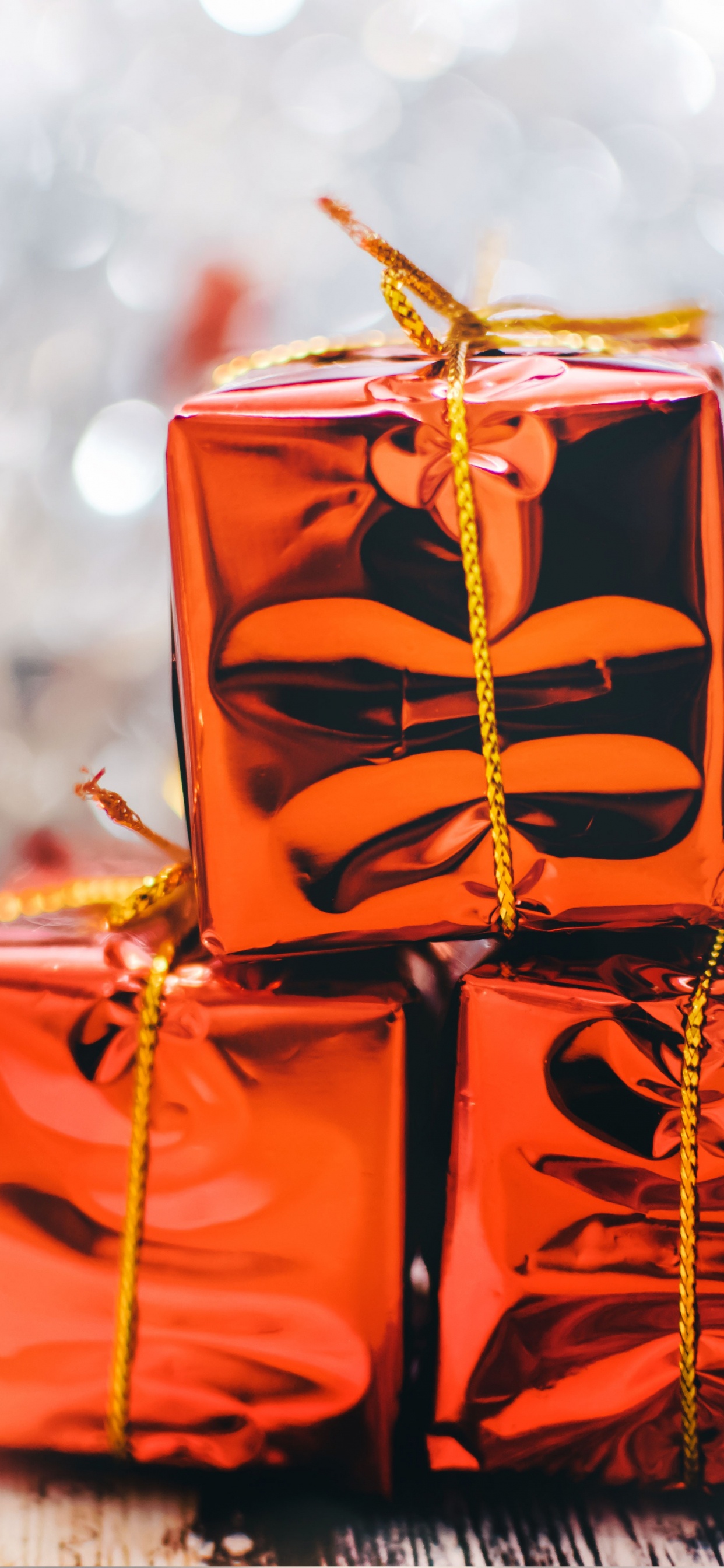 Cadeau, Emballage Cadeau, Cadeau de Noël, Orange, Présent. Wallpaper in 1242x2688 Resolution