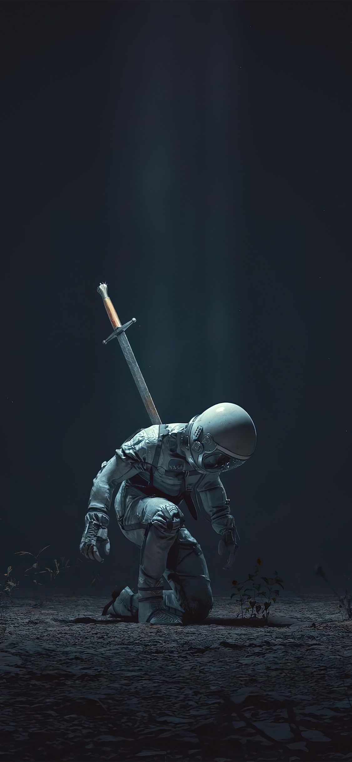 Darkness, Toy, Event, Carmine, Kneeling. Wallpaper in 1125x2436 Resolution