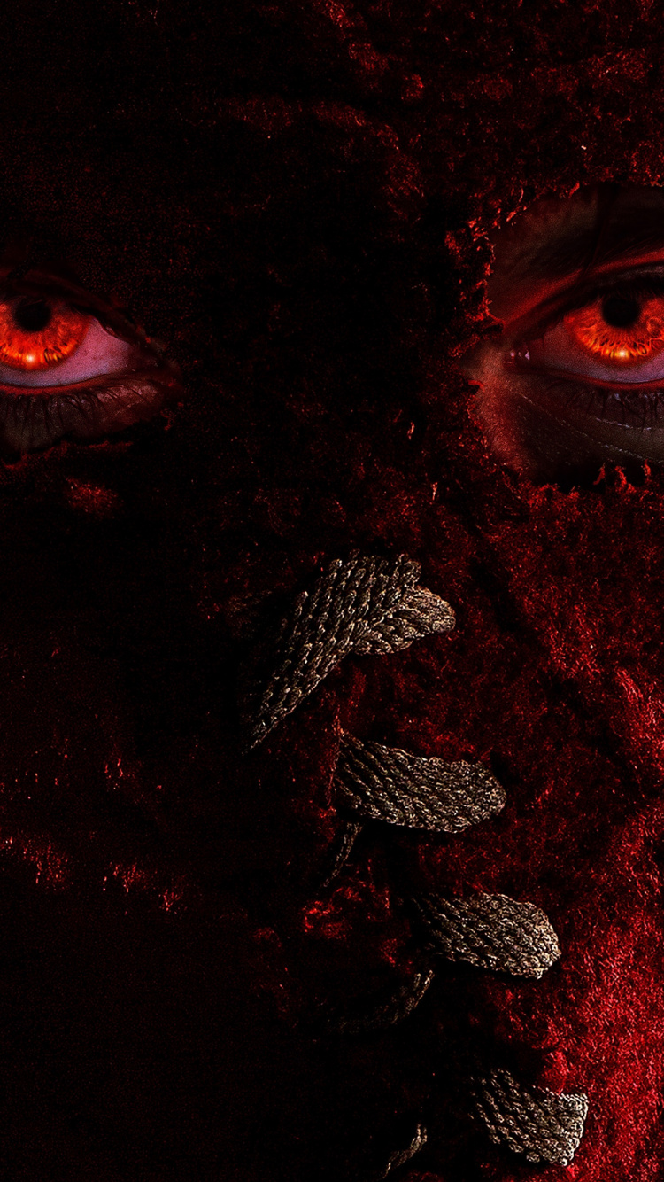 Red and Black Floral Textile. Wallpaper in 750x1334 Resolution