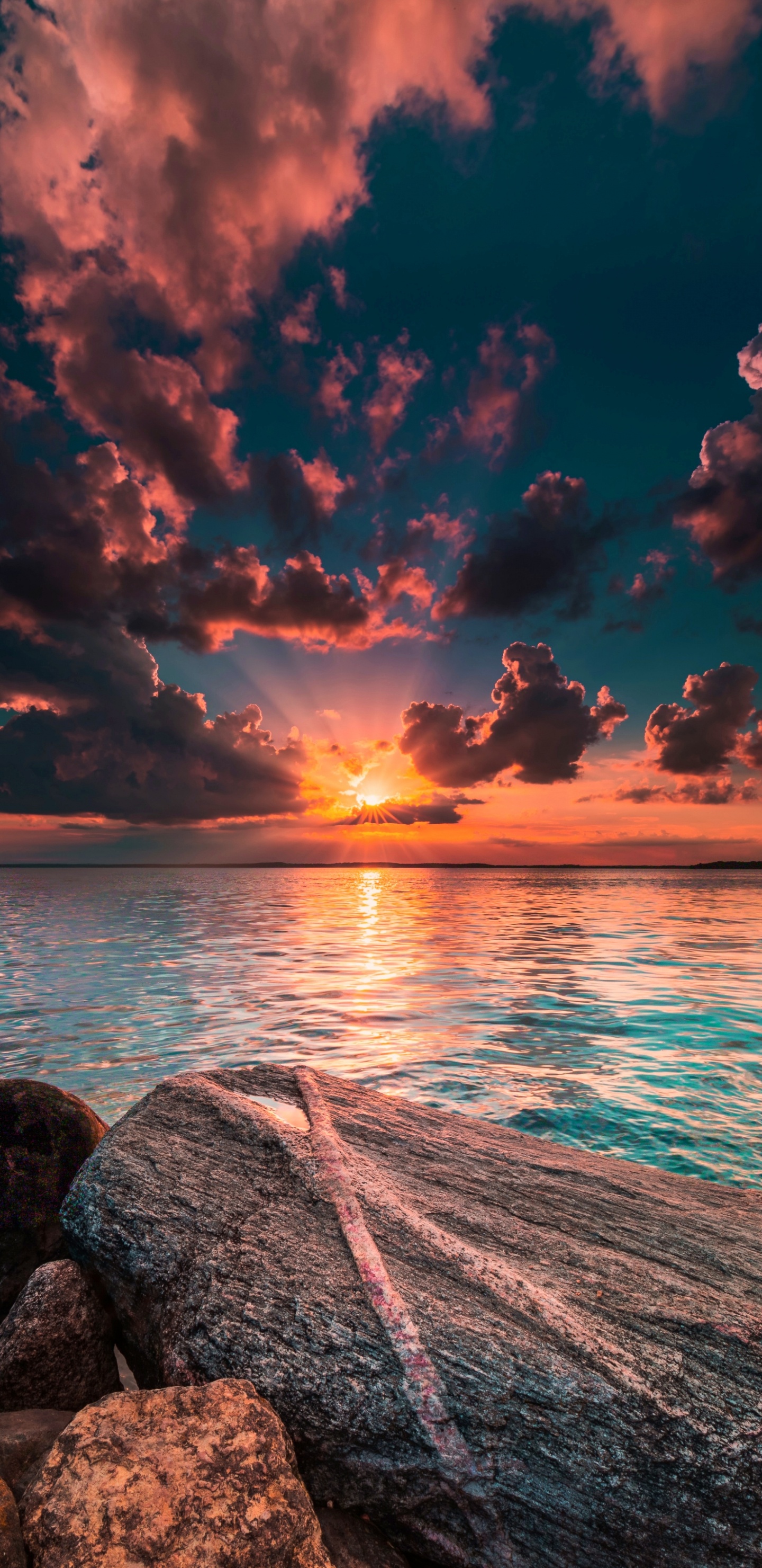 Sonnenlicht, Licht, Natur, Wasser, Cloud. Wallpaper in 1440x2960 Resolution