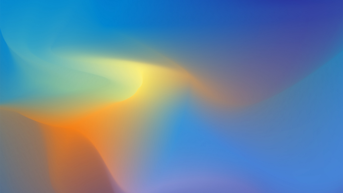 Blue and Yellow Smoke Illustration. Wallpaper in 1366x768 Resolution