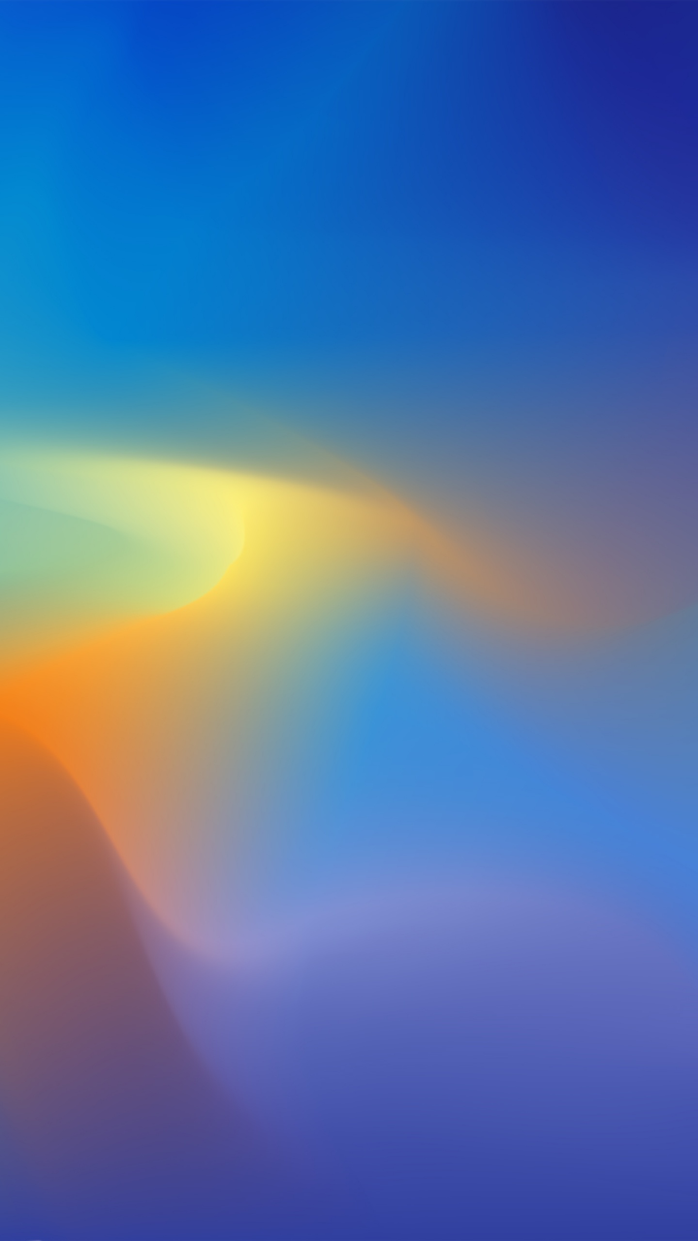 Blue and Yellow Smoke Illustration. Wallpaper in 1440x2560 Resolution