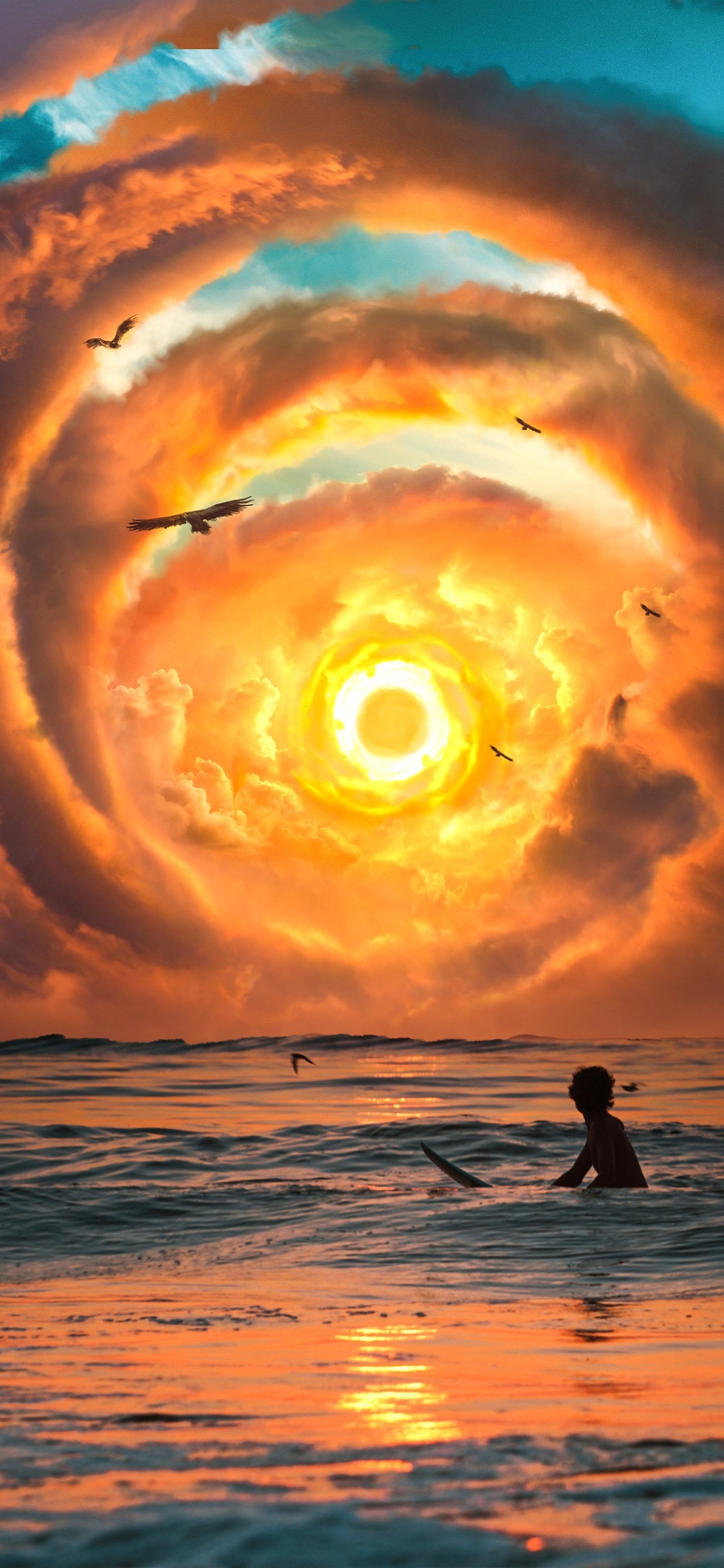 Painting, Art, Soundcloud, ae Uroos e Ajal aa Gaye, Water. Wallpaper in 1125x2436 Resolution