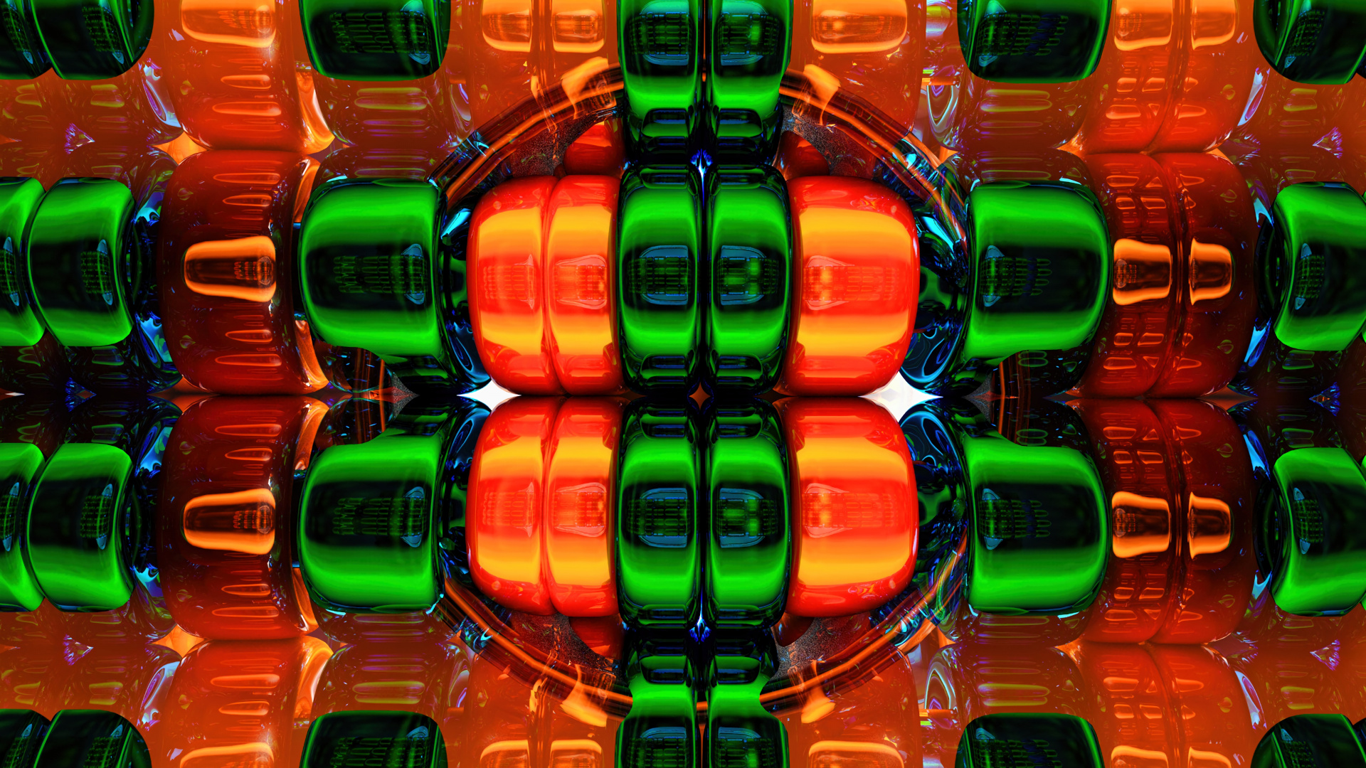 Orange and Green Plastic Bottles. Wallpaper in 1920x1080 Resolution