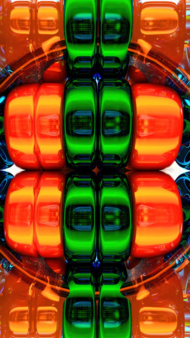 Botellas de Plástico Naranja y Verde. Wallpaper in 720x1280 Resolution