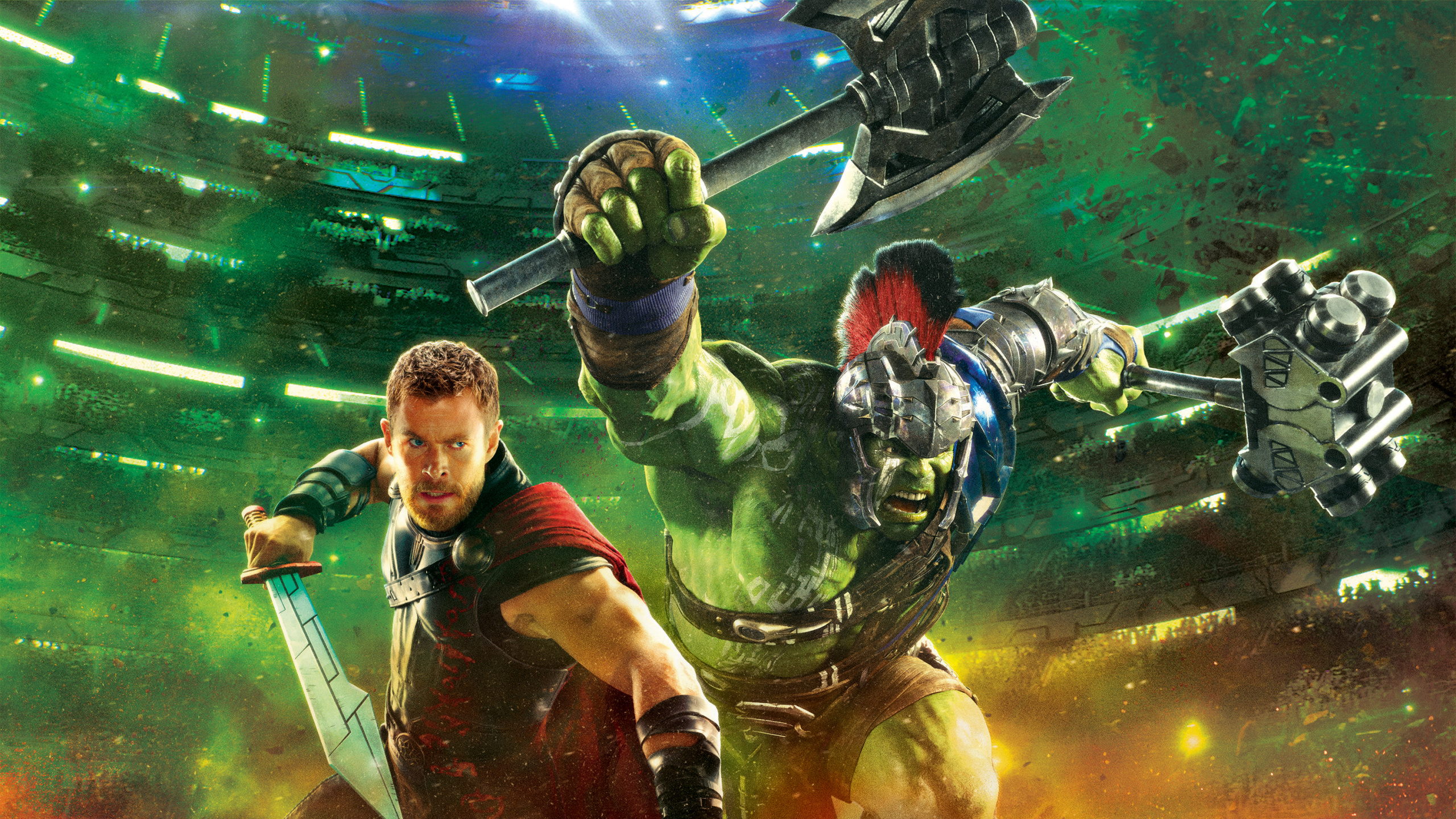 Hombre en Chaleco Negro y Rojo Con Rifle Negro y Azul. Wallpaper in 2560x1440 Resolution