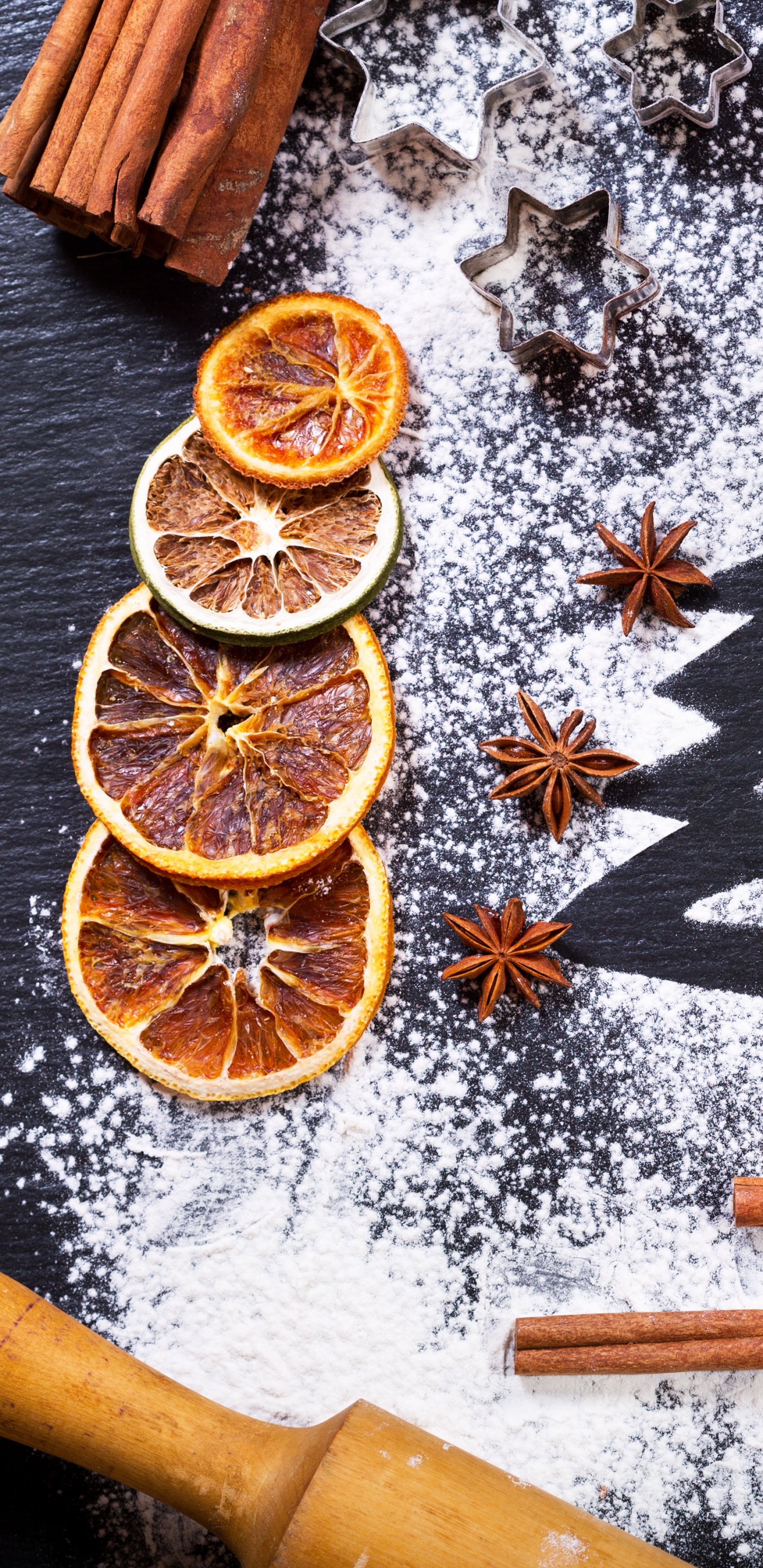 New Year, Christmas, Flour Christmas, Pasta, Bakery. Wallpaper in 1440x2960 Resolution