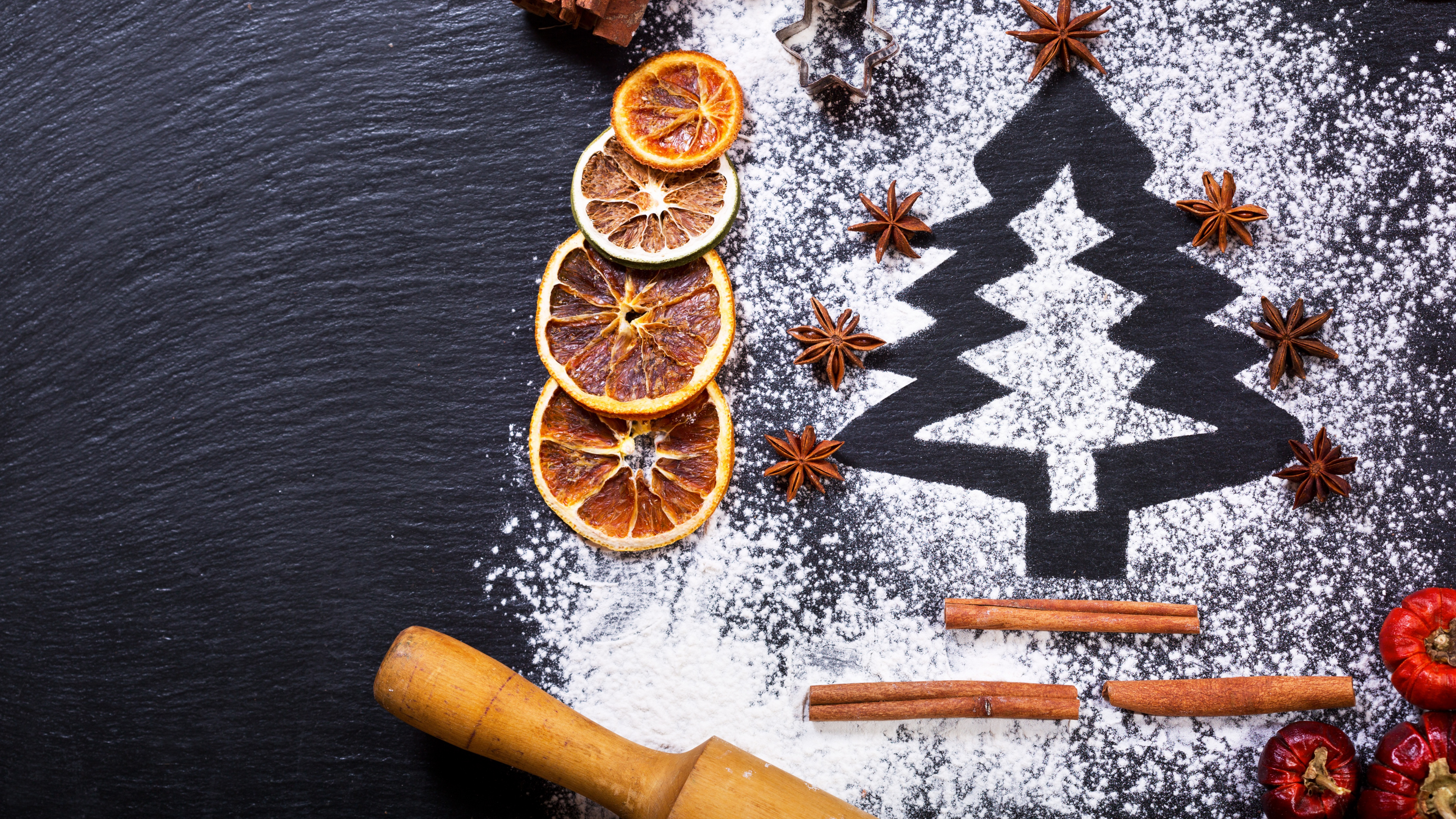 Nochevieja, Navidad, Harina de Navidad, la Pasta, Pastelería. Wallpaper in 3840x2160 Resolution