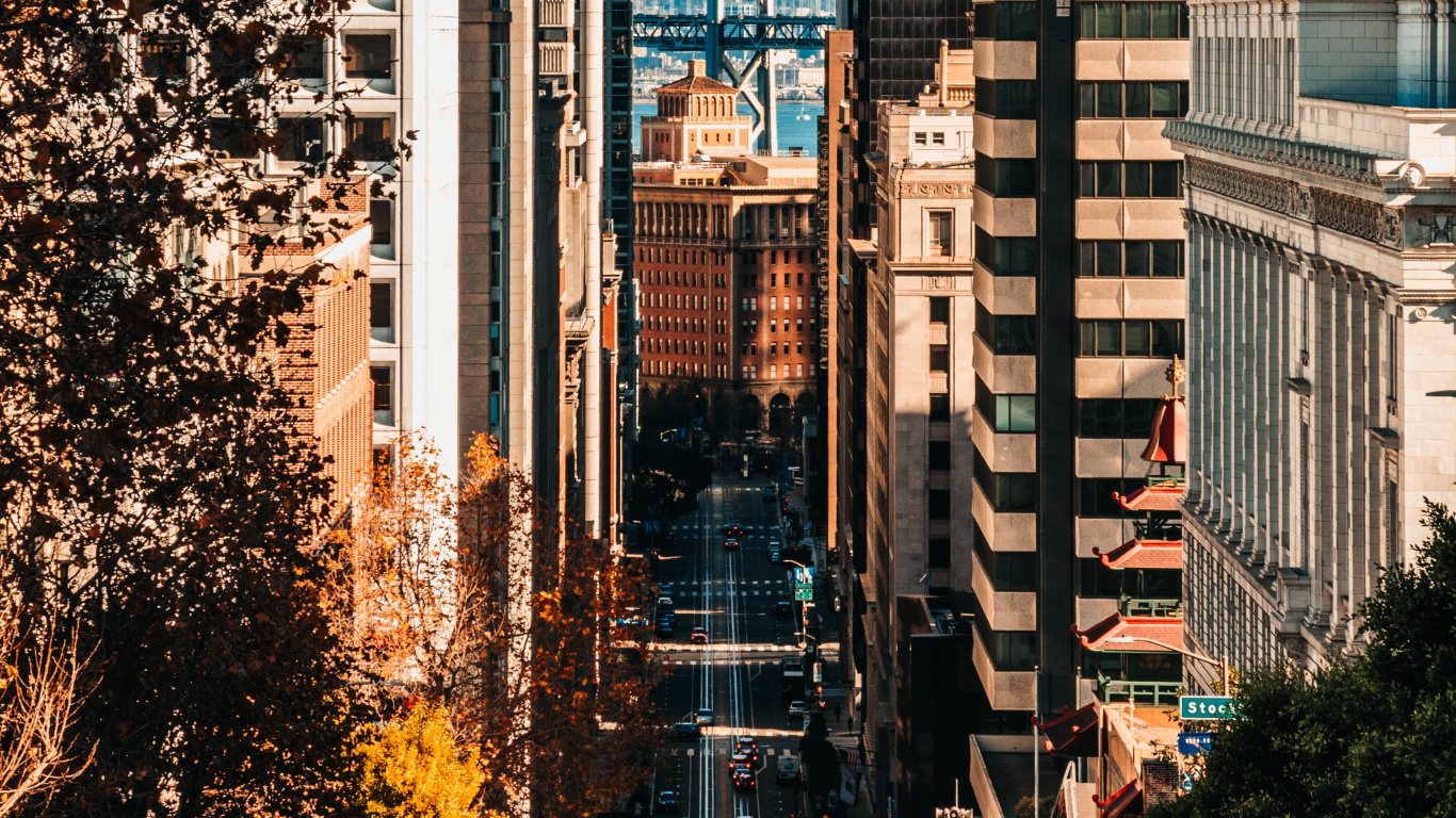 San Francisco Cable Car System, San Francisco Cable Car Museum, Building, Skyscraper, Daytime. Wallpaper in 1366x768 Resolution