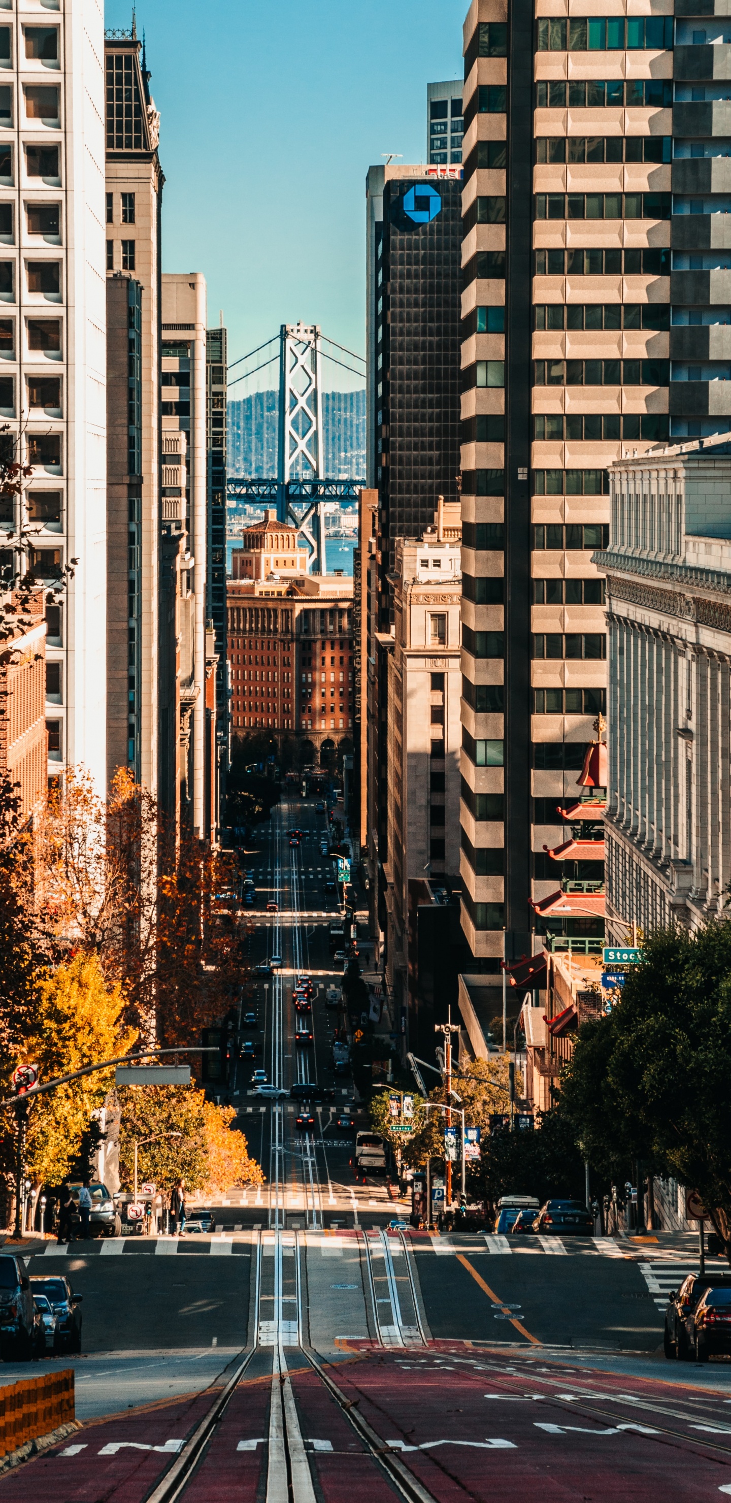 San Francisco Cable Car System, San Francisco Cable Car Museum, Building, Skyscraper, Daytime. Wallpaper in 1440x2960 Resolution