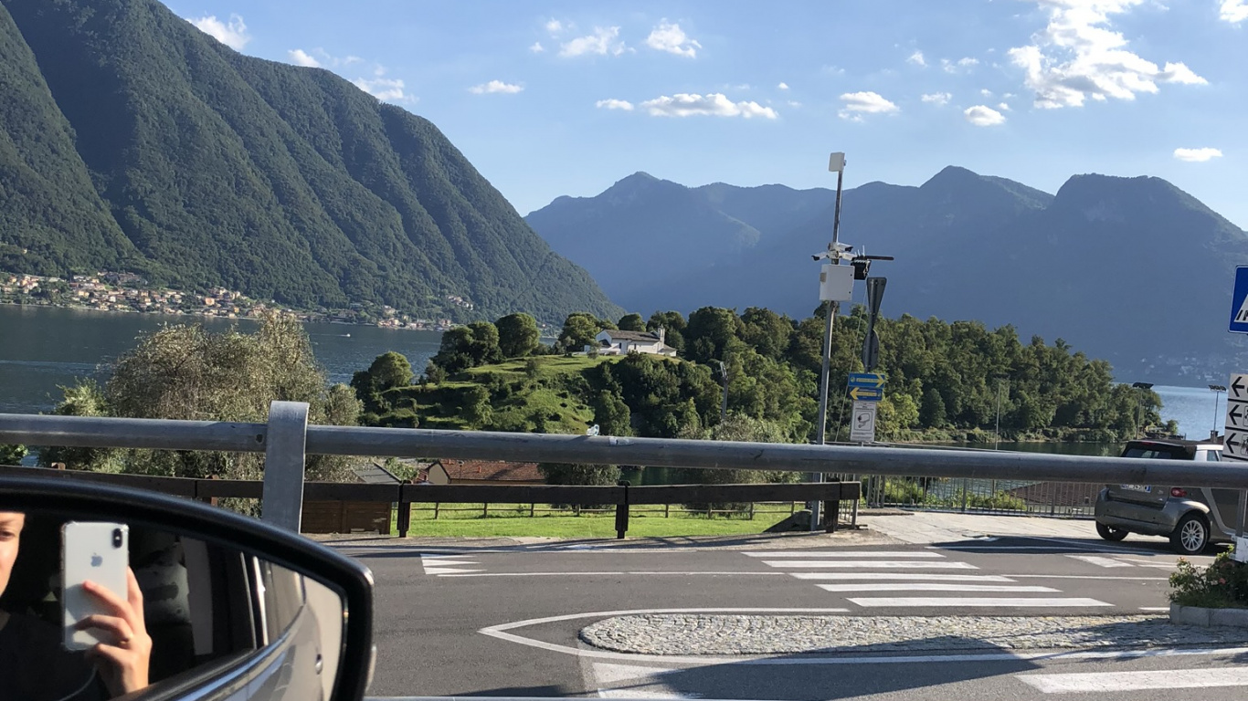 多山的地貌, 山脉, 基础设施, 高地, 沥青 壁纸 1366x768 允许