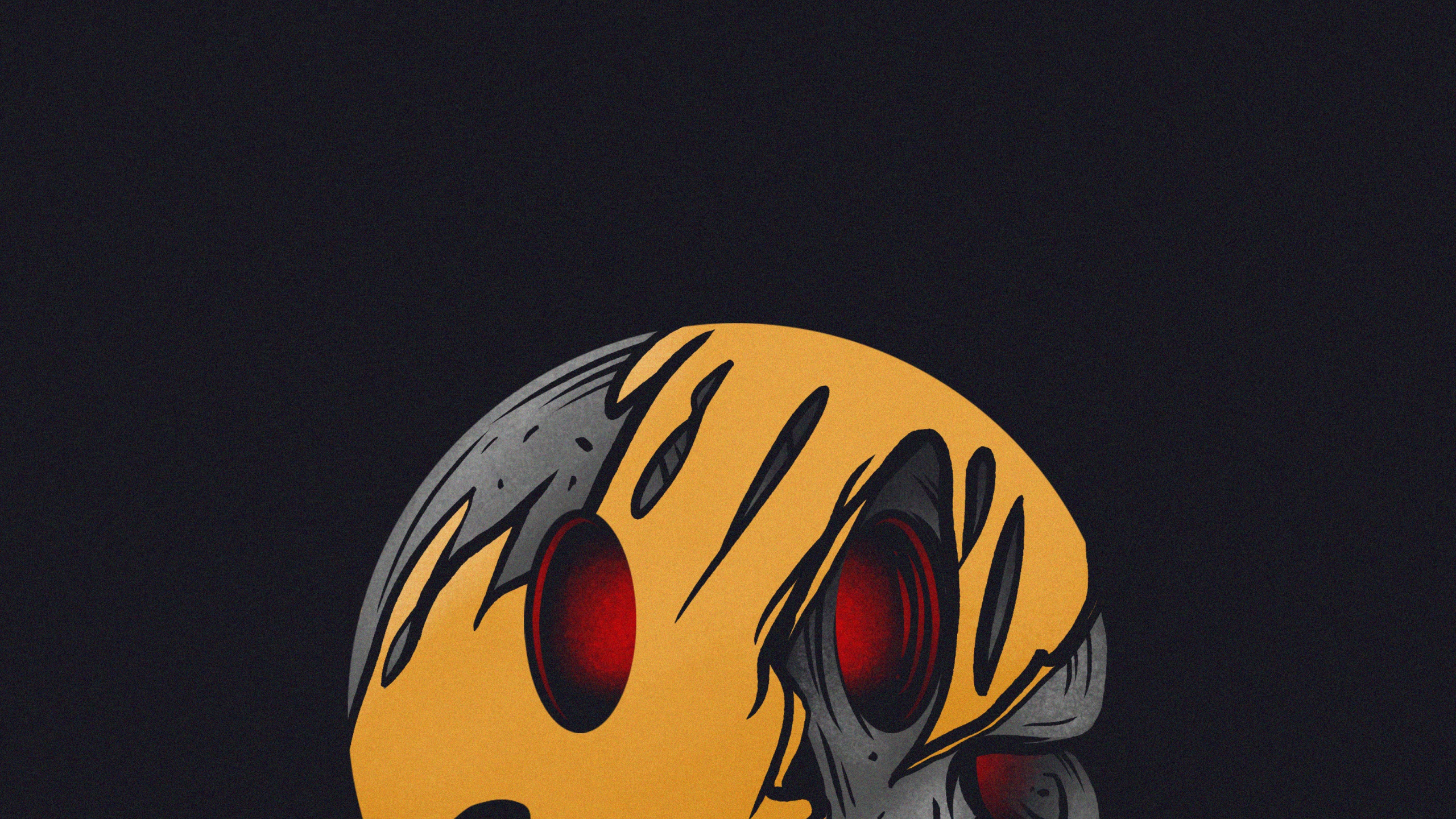 Orange, Google Play, Auge, Kunst, Cartoon. Wallpaper in 2560x1440 Resolution