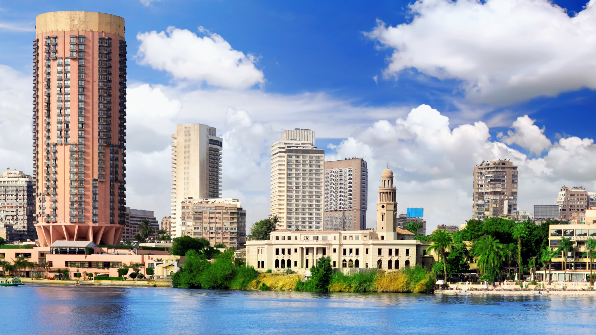 City Skyline Under Blue Sky During Daytime. Wallpaper in 1920x1080 Resolution