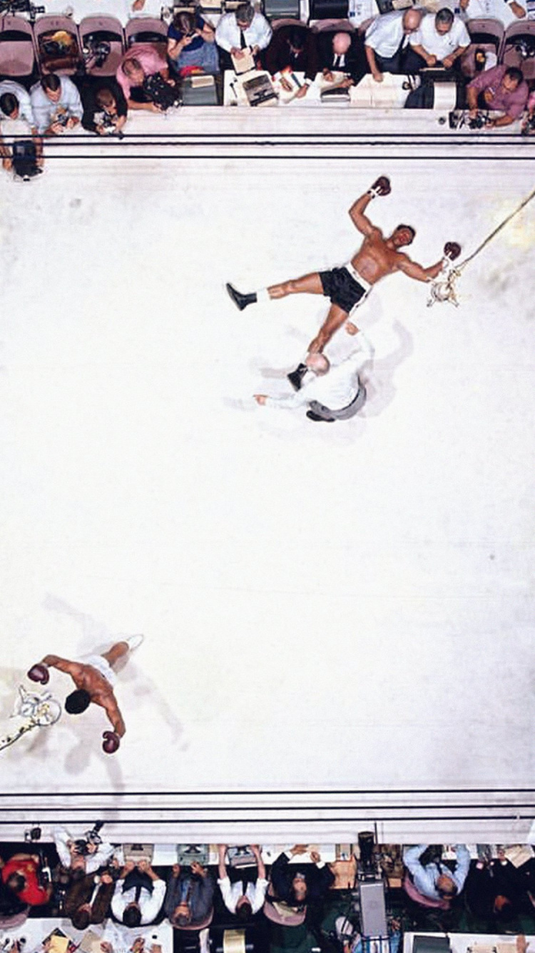 Neil Leifer Muhammad Ali, Astrodomo de Houston, Muhammad Ali vs Cleveland Williams, Boxeo, 5to Gimnasio. Wallpaper in 750x1334 Resolution