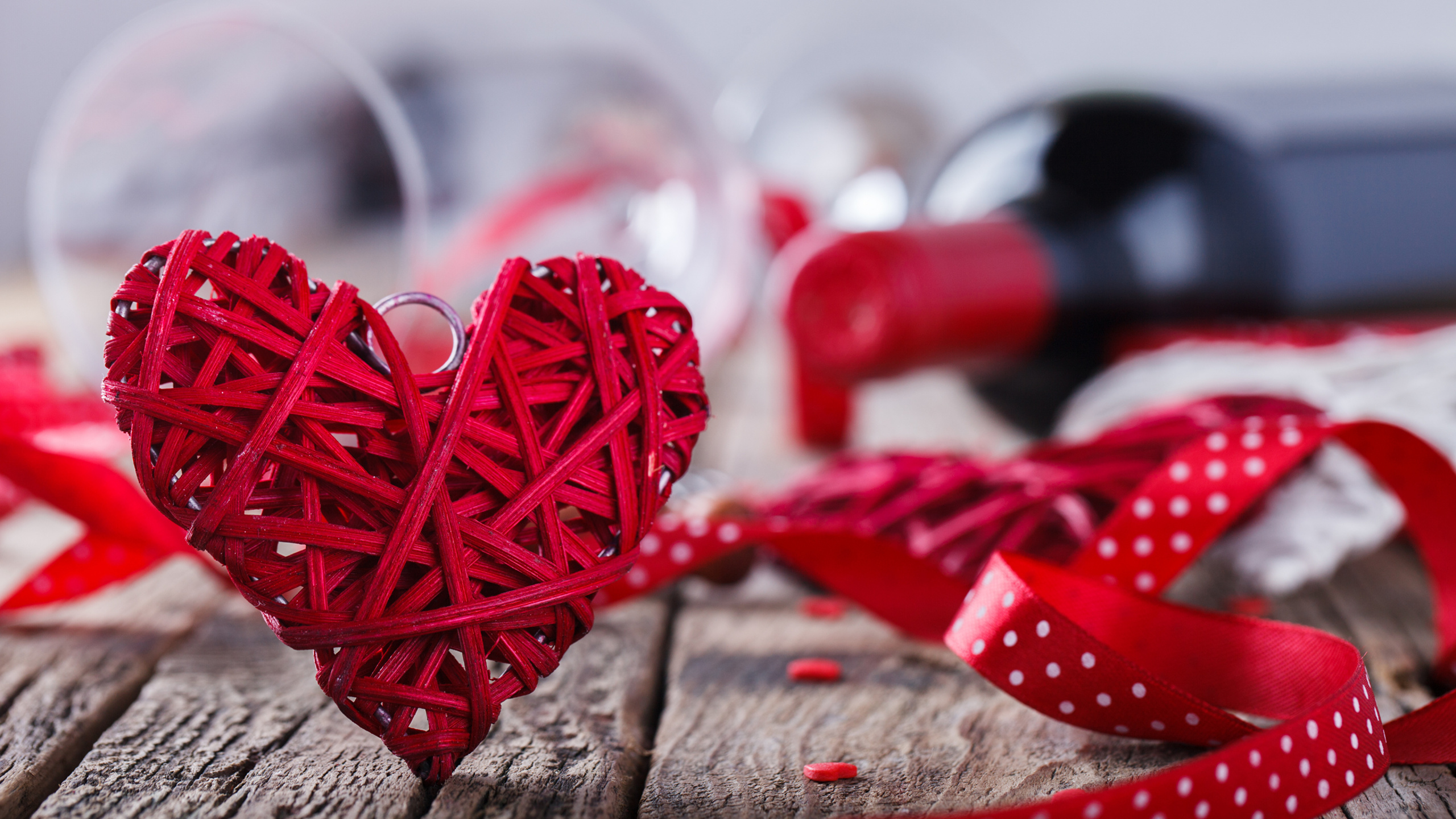 el Día de San Valentín, Romanticismo, Coraz, Amor, Regalo. Wallpaper in 2560x1440 Resolution