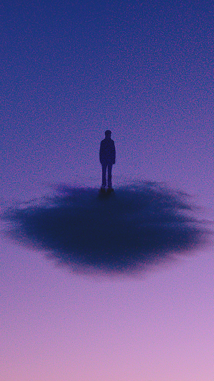 Blau, Veilchen, Purpur, Atmosphäre, Ruhe. Wallpaper in 750x1334 Resolution