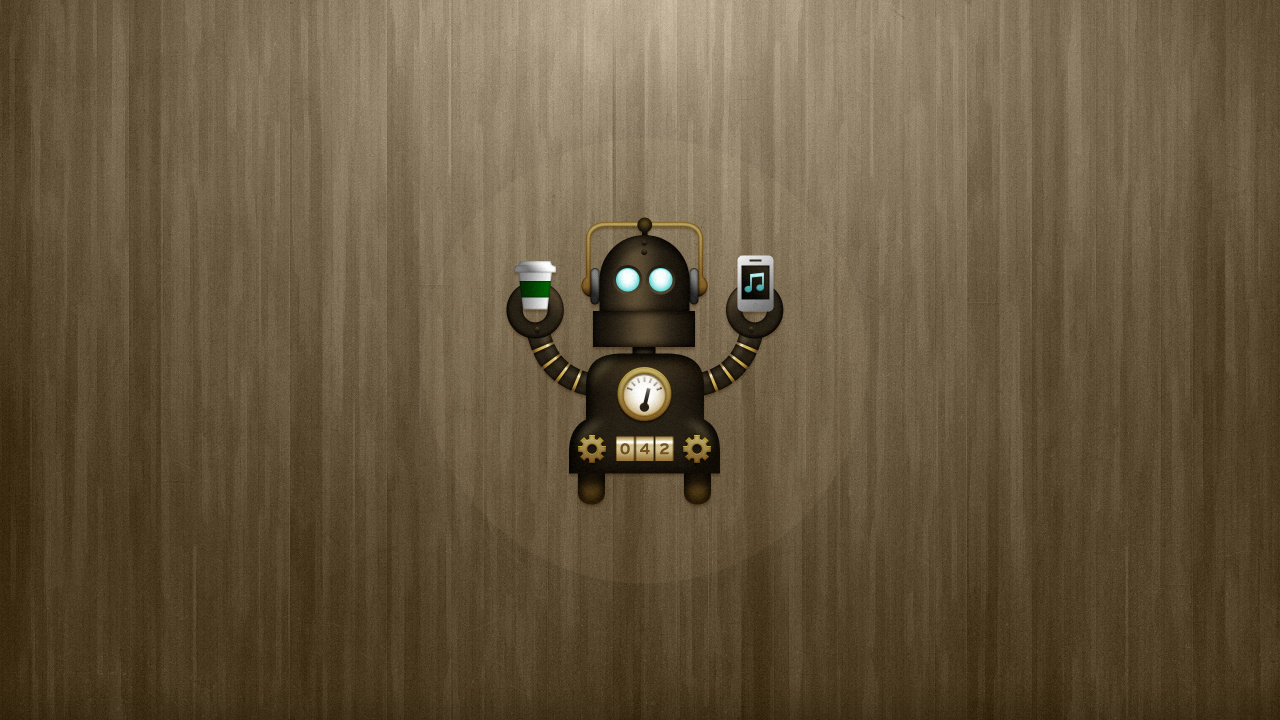 Juguete Robot Negro y Amarillo. Wallpaper in 1280x720 Resolution