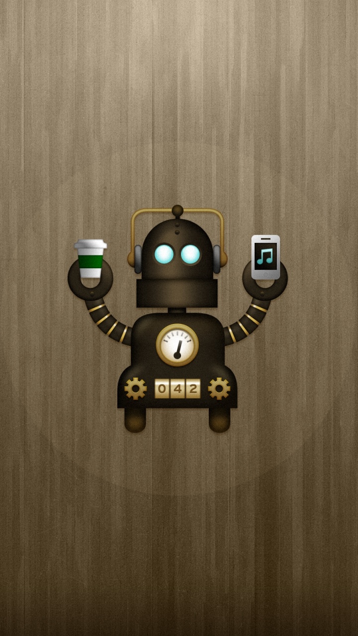 Juguete Robot Negro y Amarillo. Wallpaper in 720x1280 Resolution