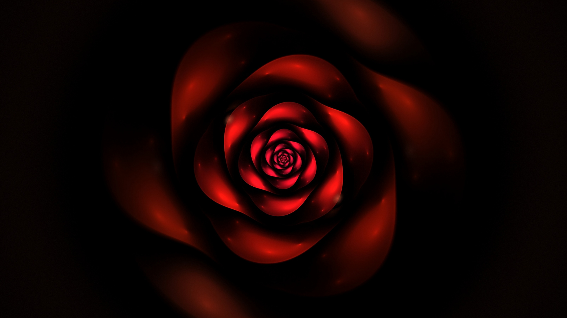 Red and Black Abstract Illustration. Wallpaper in 1920x1080 Resolution
