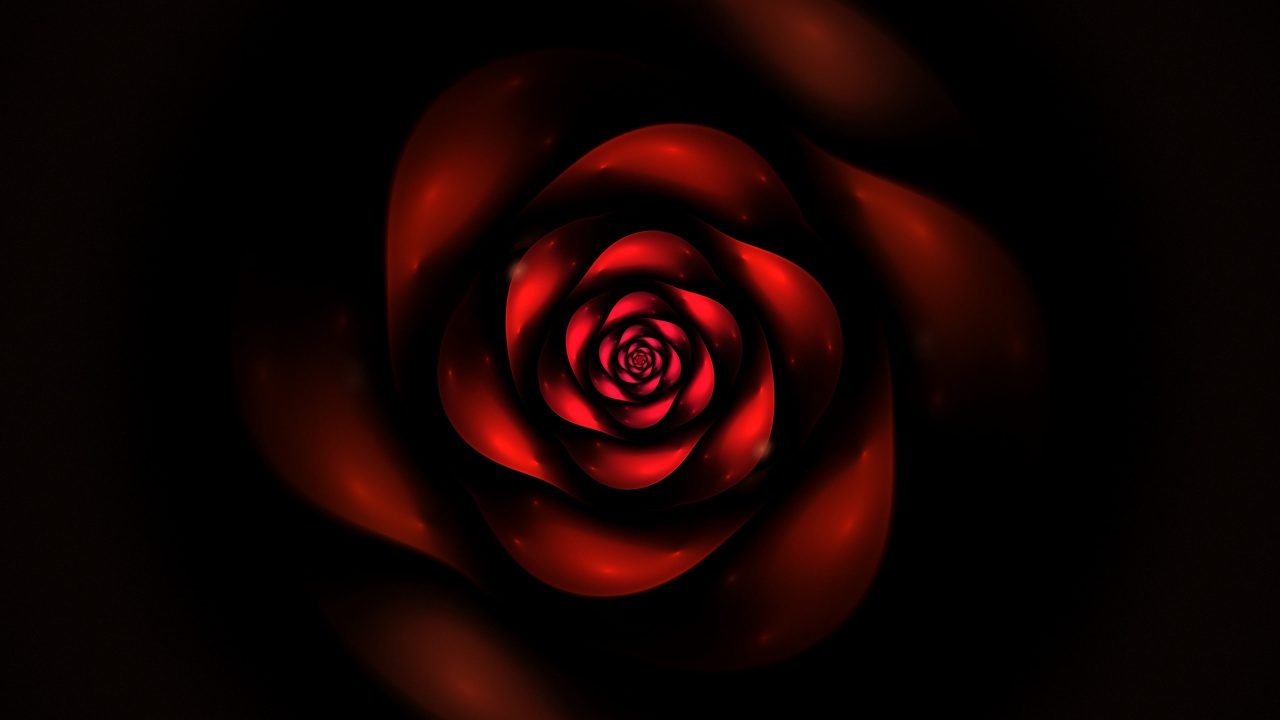 Rote Und Schwarze Abstrakte Abbildung. Wallpaper in 1280x720 Resolution